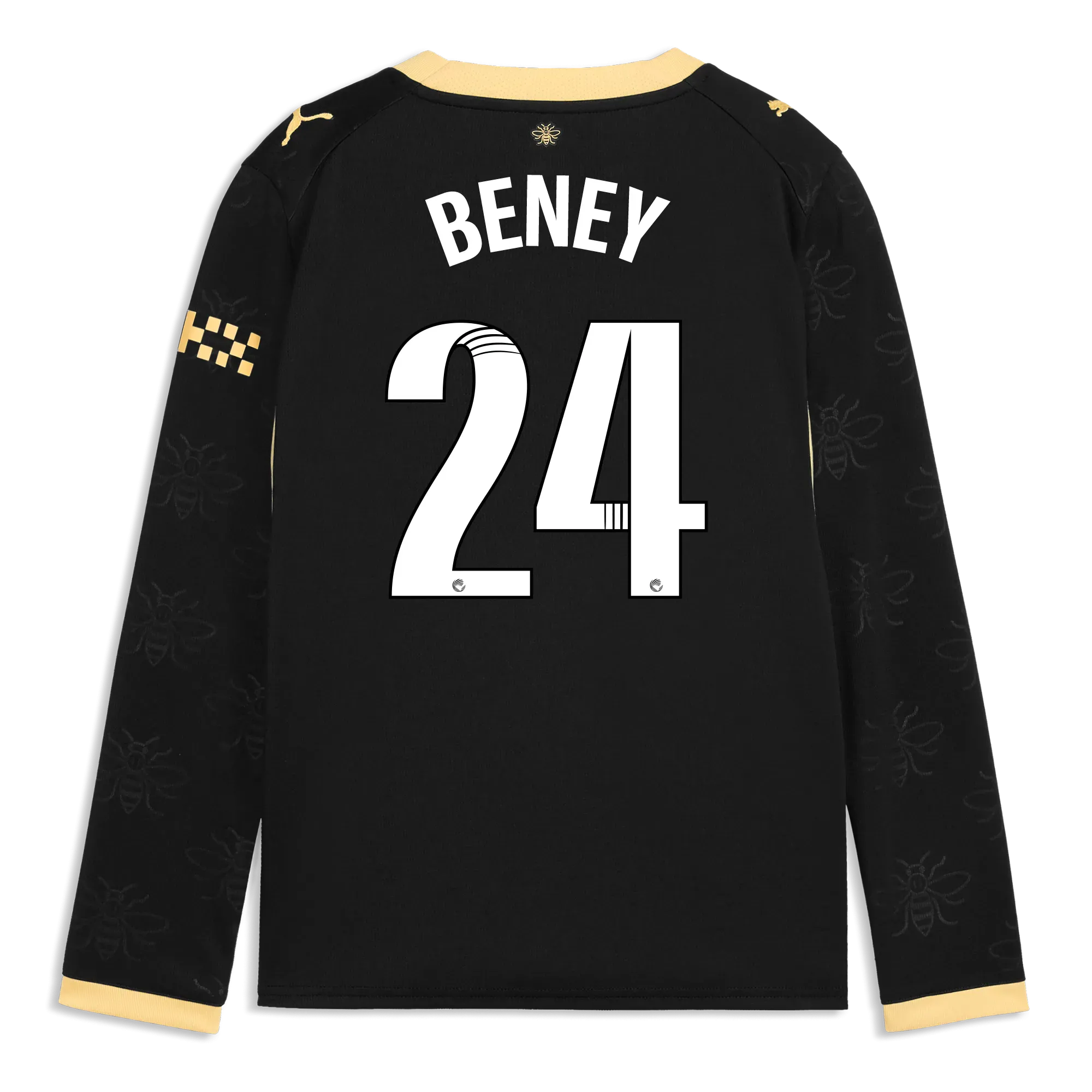 Kids’ Manchester City Away Jersey 2026/27 Long Sleeve With BENEY 24 Printing | Manchester City Shop