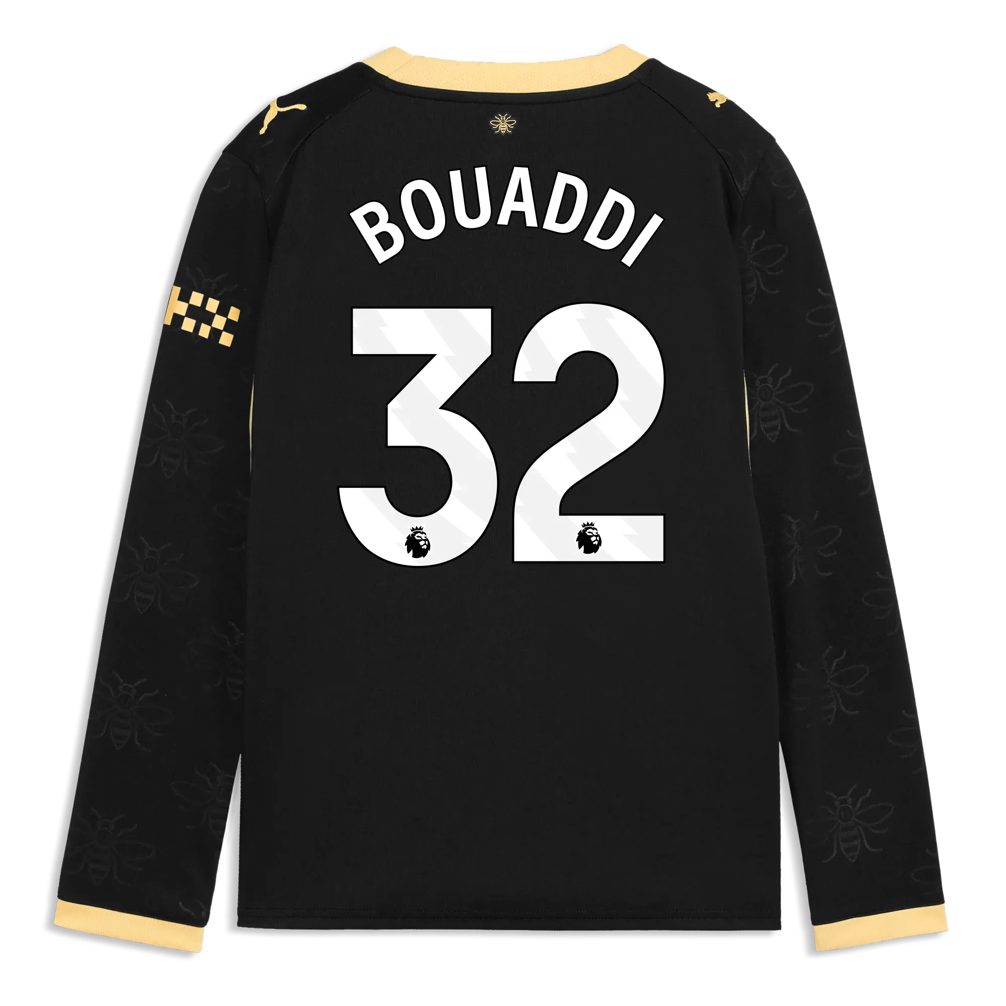 Kids’ Manchester City Away Jersey 2026/27 Long Sleeve With BOUADDI 32 Printing | Manchester City Shop