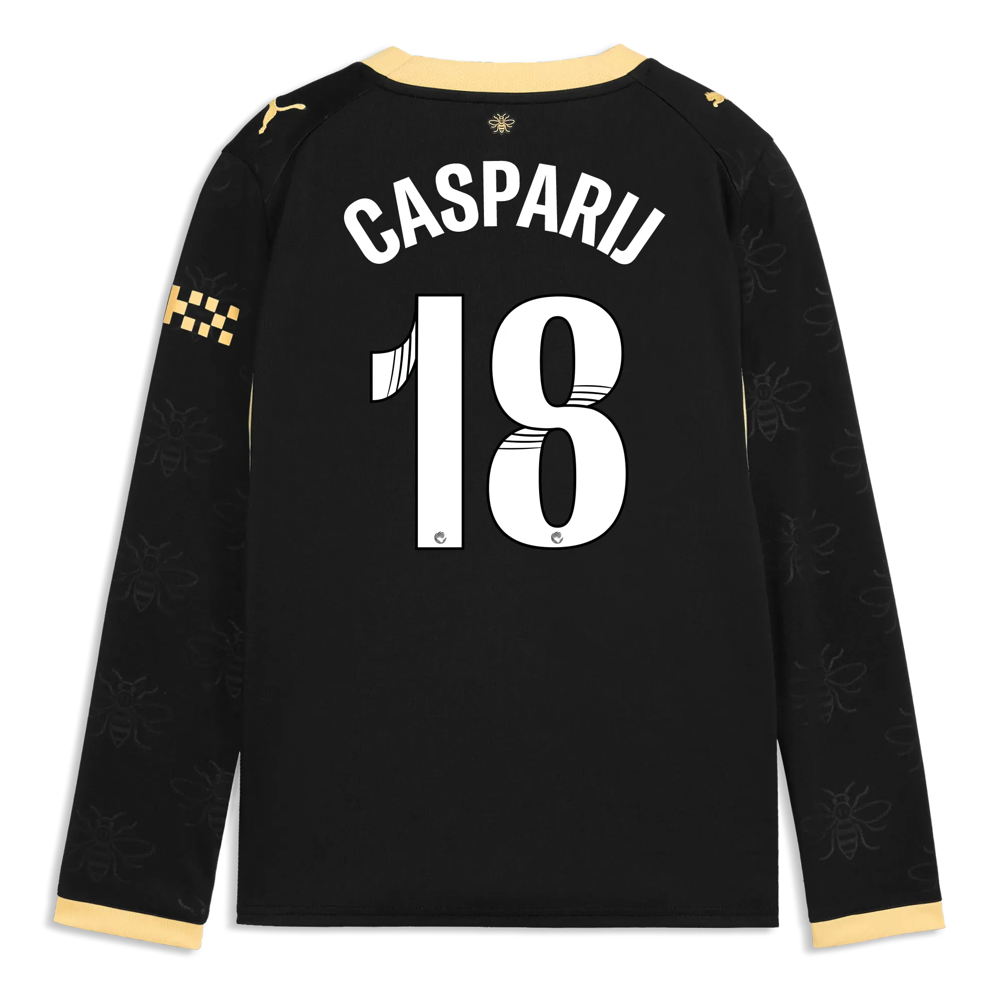 Kids’ Manchester City Away Jersey 2026/27 Long Sleeve With CASPARIJ 18 Printing | Manchester City Shop