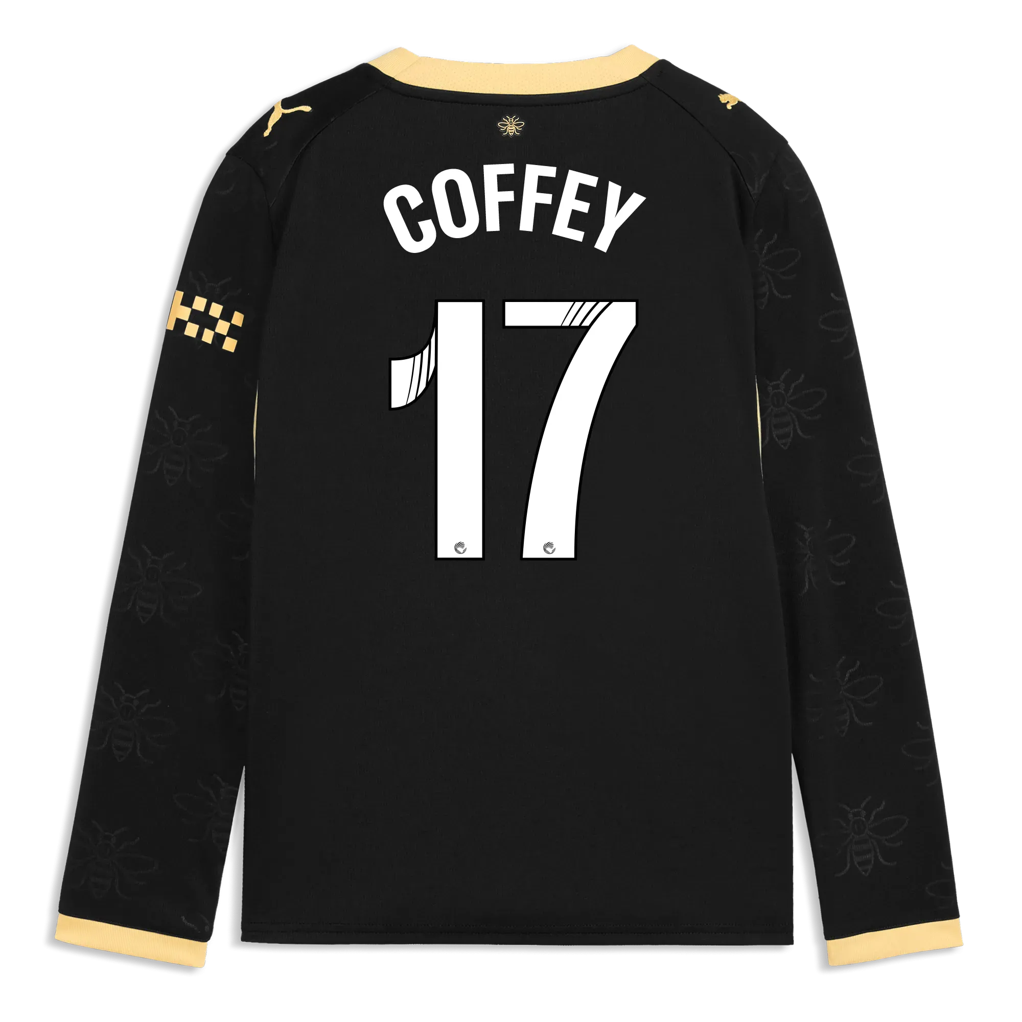 Kids’ Manchester City Away Jersey 2026/27 Long Sleeve With COFFEY 17 Printing | Manchester City Shop