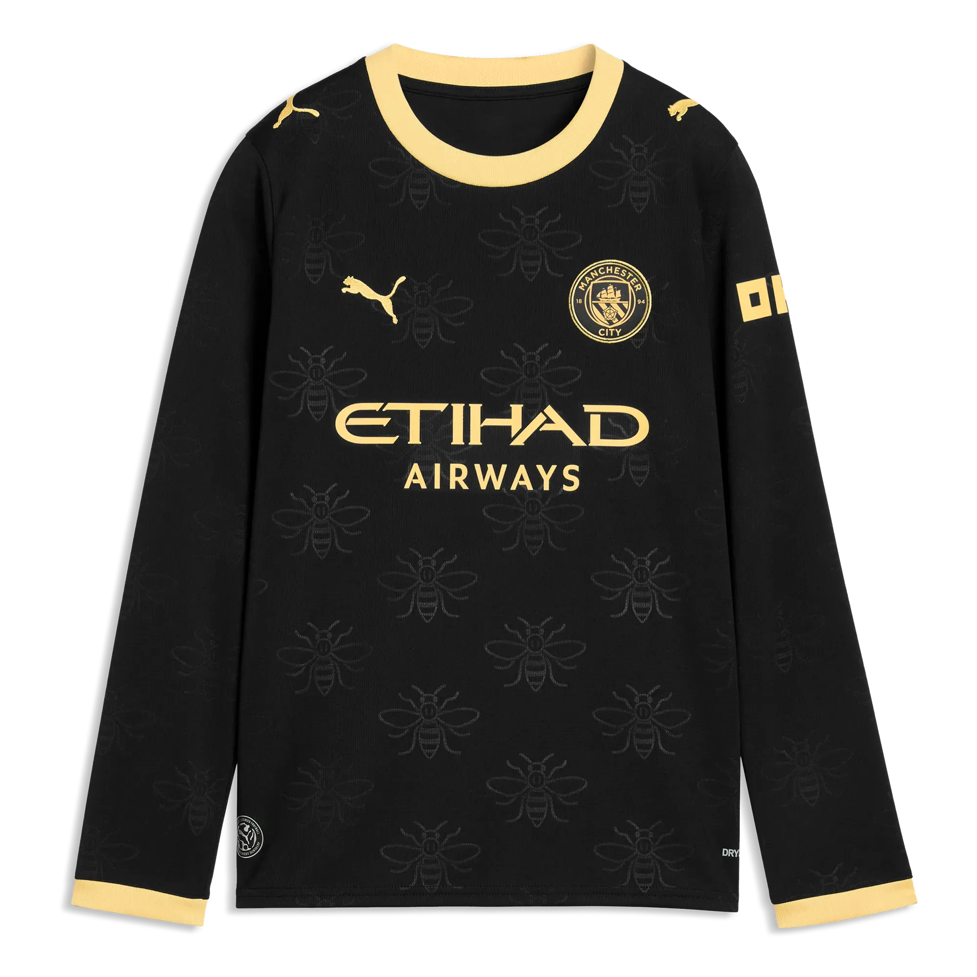 Kids’ Manchester City Away Jersey 2026/27 Long Sleeve With Custom printing | Manchester City Shop