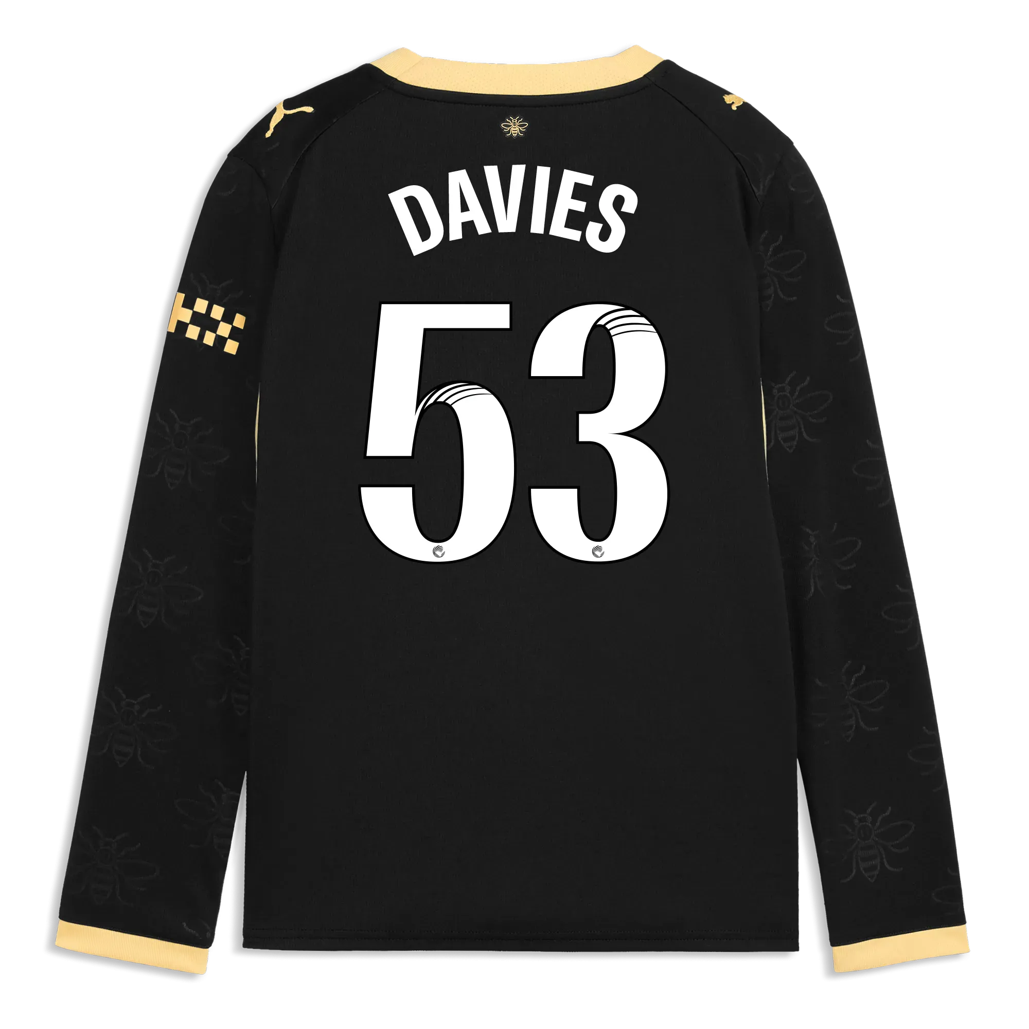 Kids’ Manchester City Away Jersey 2026/27 Long Sleeve With DAVIES 53 Printing | Manchester City Shop
