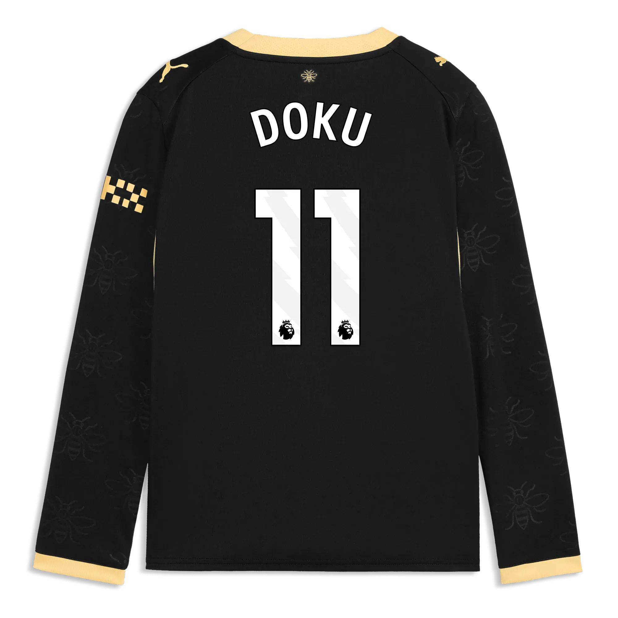 Kids’ Manchester City Away Jersey 2026/27 Long Sleeve With DOKU 11 Printing | Manchester City Shop