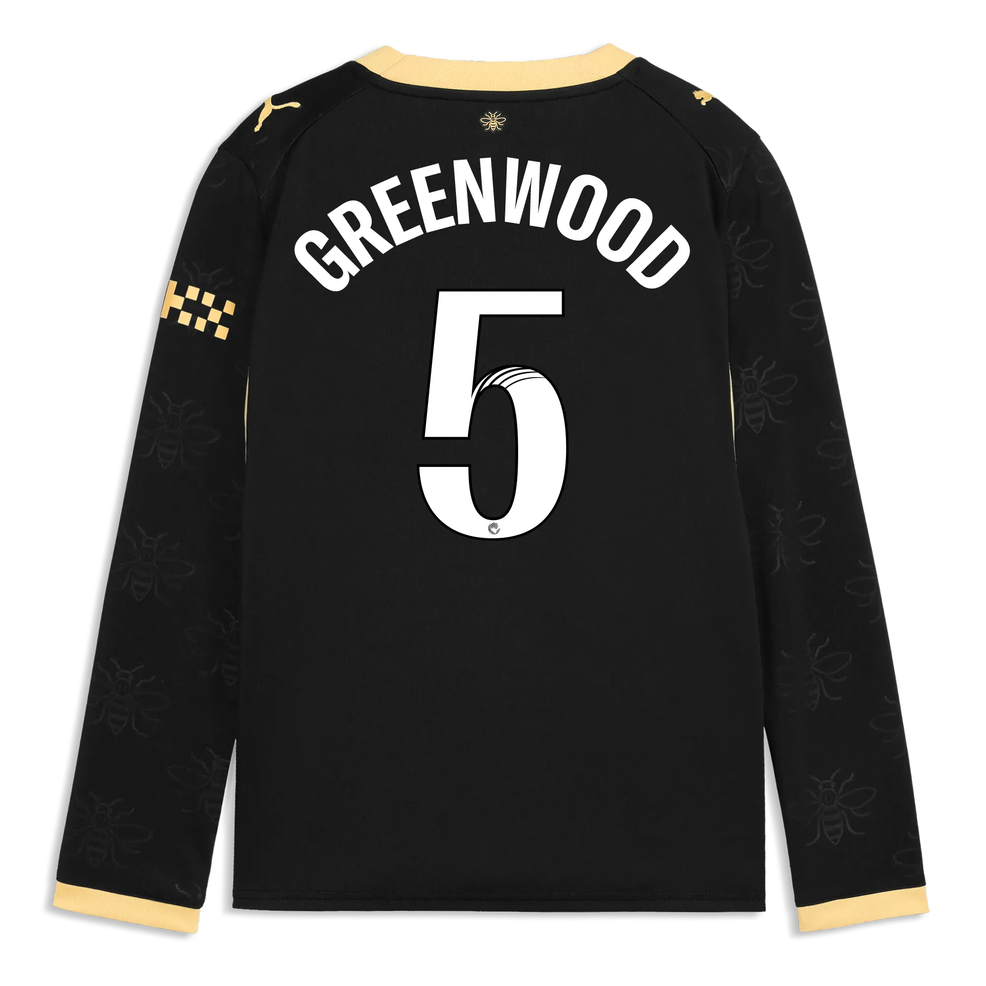 Kids’ Manchester City Away Jersey 2026/27 Long Sleeve With GREENWOOD 5 Printing | Manchester City Shop