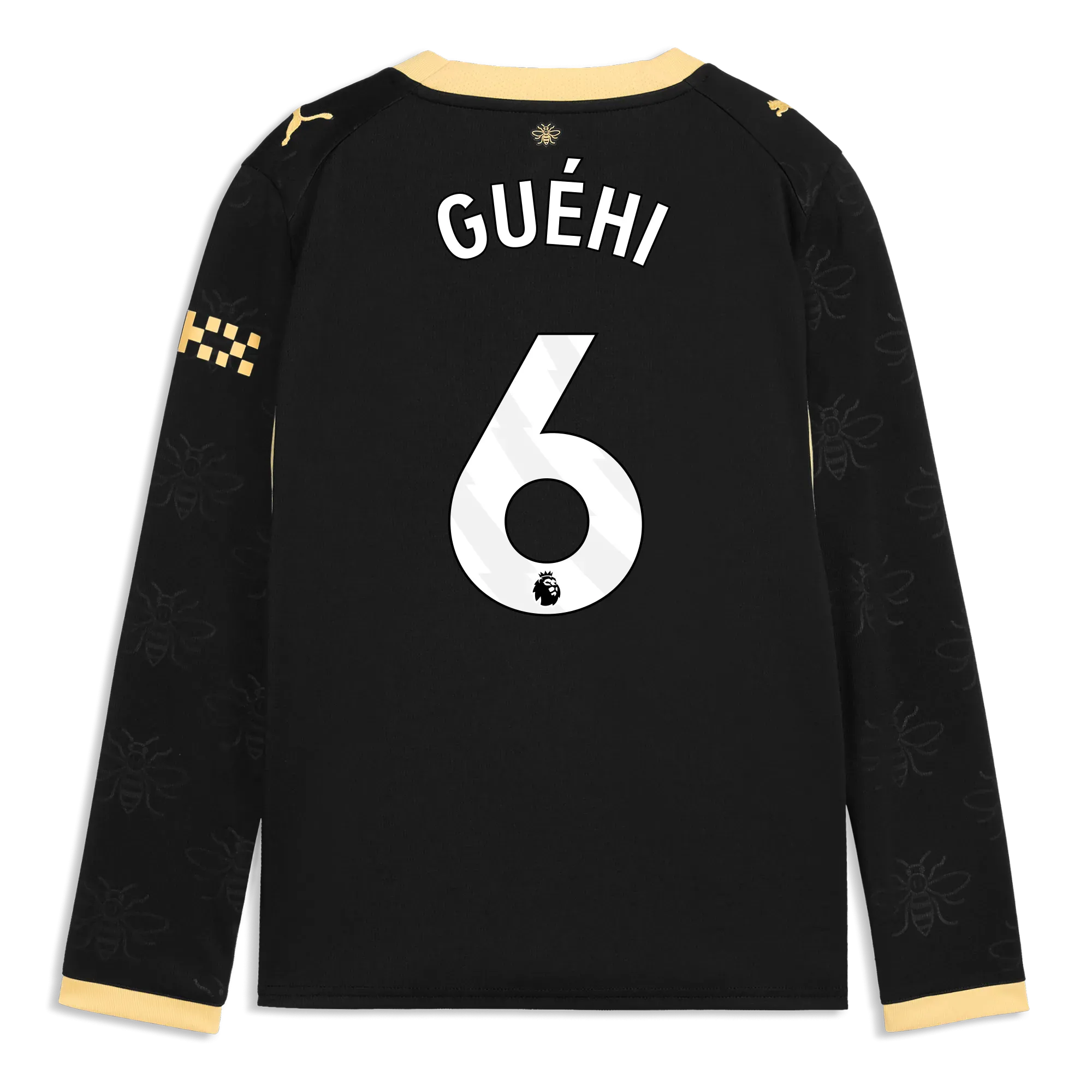 Kids’ Manchester City Away Jersey 2026/27 Long Sleeve With GUéHI 6 Printing | Manchester City Shop
