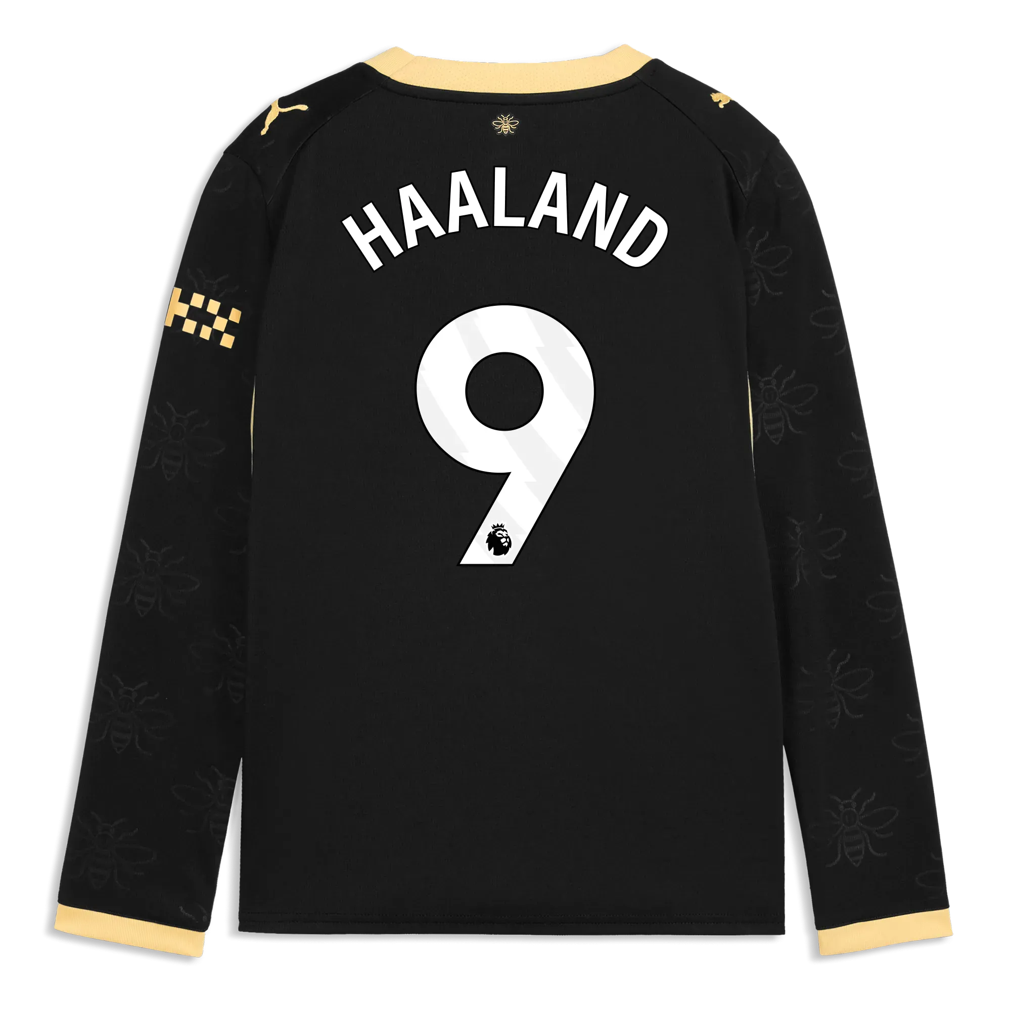Kids’ Manchester City Away Jersey 2026/27 Long Sleeve With HAALAND 9 Printing | Manchester City Shop