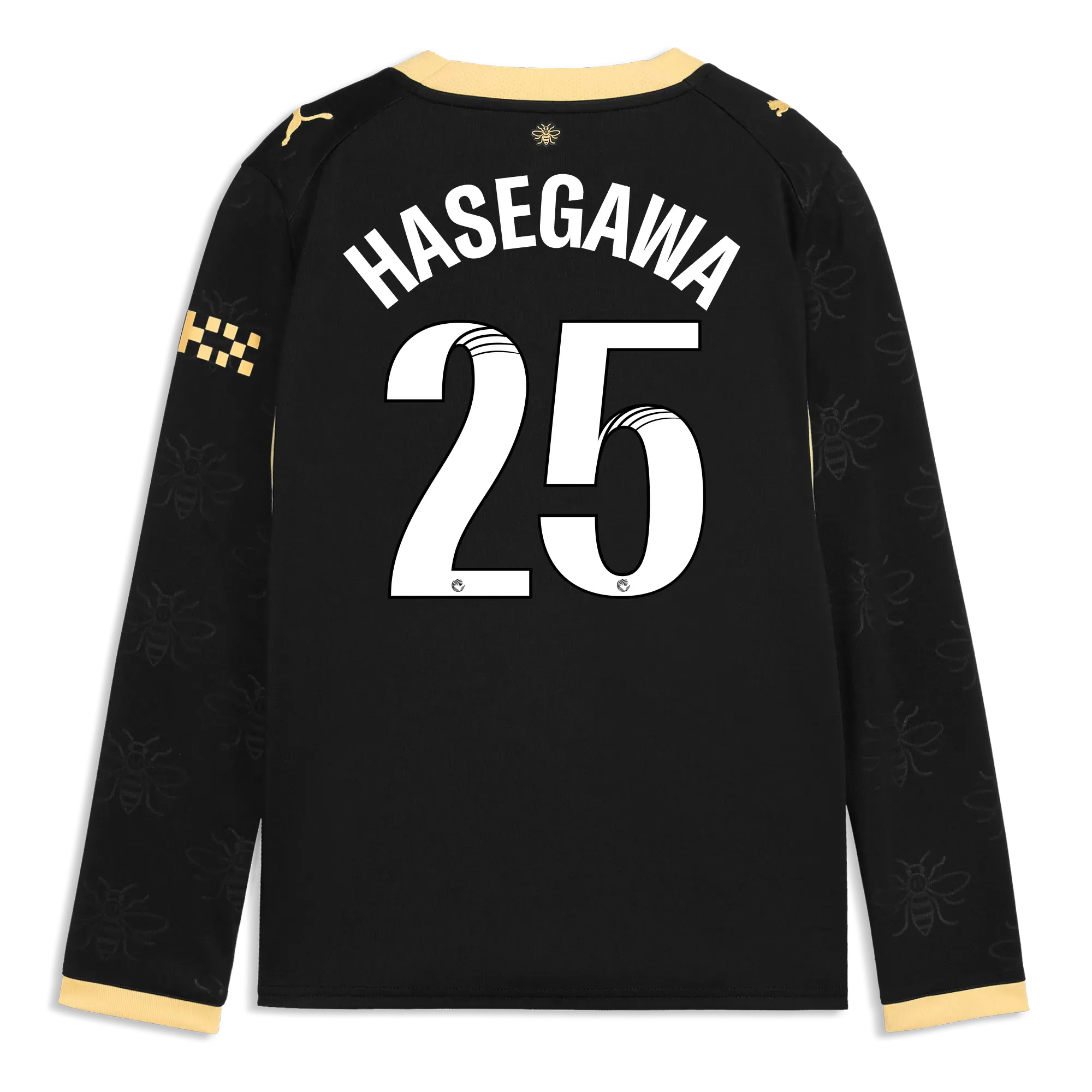Kids’ Manchester City Away Jersey 2026/27 Long Sleeve With HASEGAWA 25 Printing | Manchester City Shop