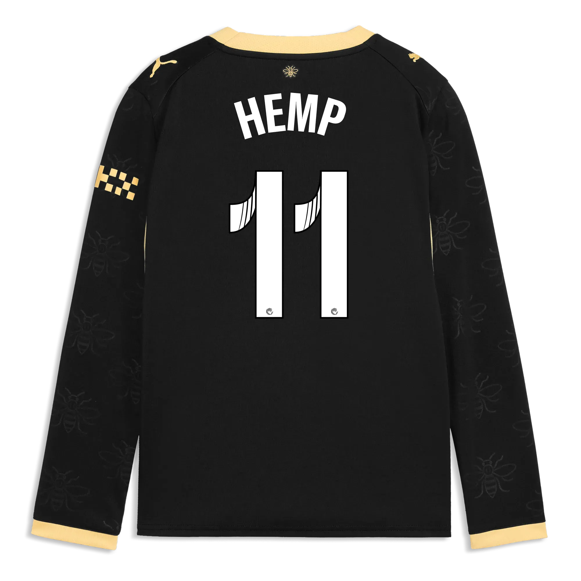Kids’ Manchester City Away Jersey 2026/27 Long Sleeve With HEMP 11 Printing | Manchester City Shop