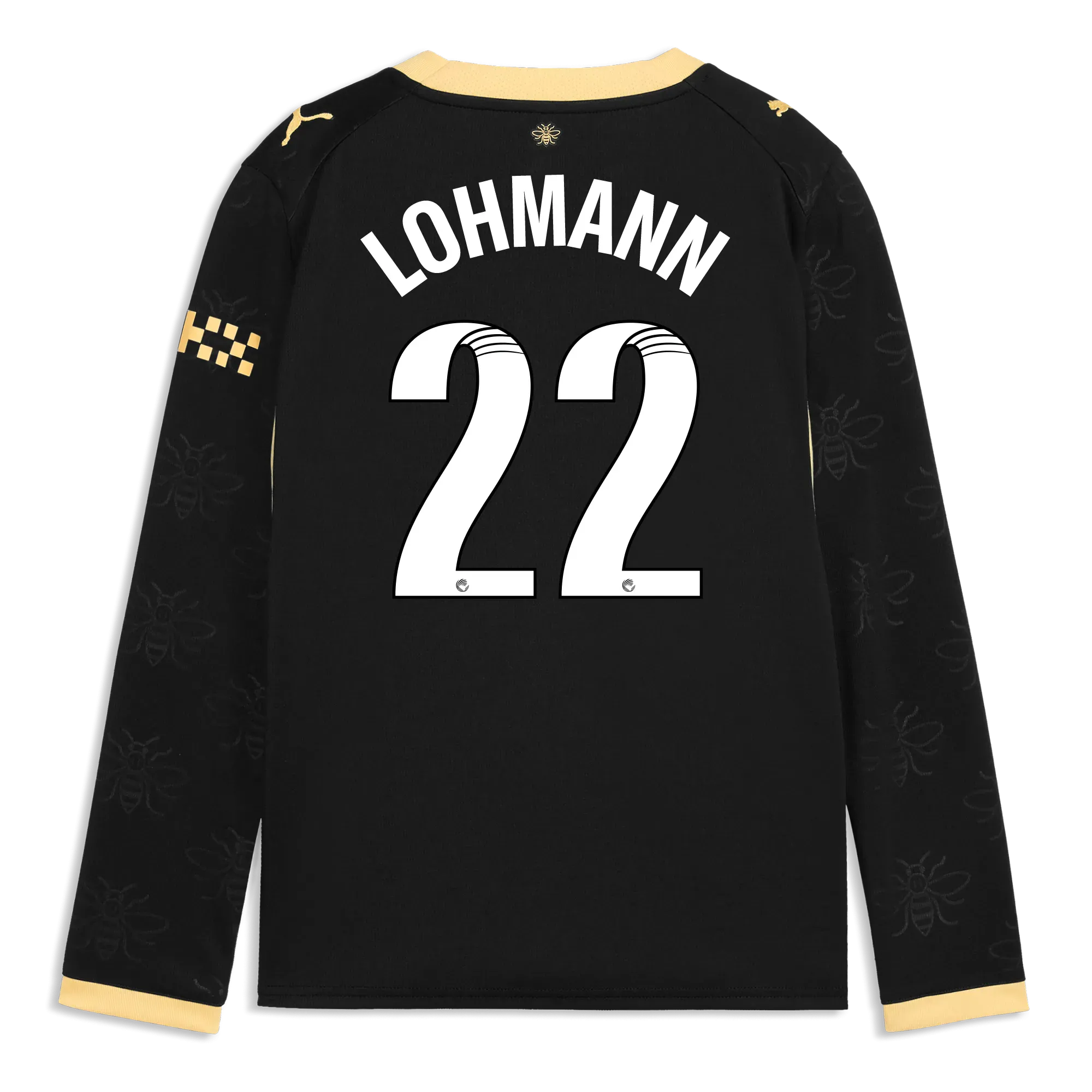 Kids’ Manchester City Away Jersey 2026/27 Long Sleeve With LOHMANN 22 Printing | Manchester City Shop