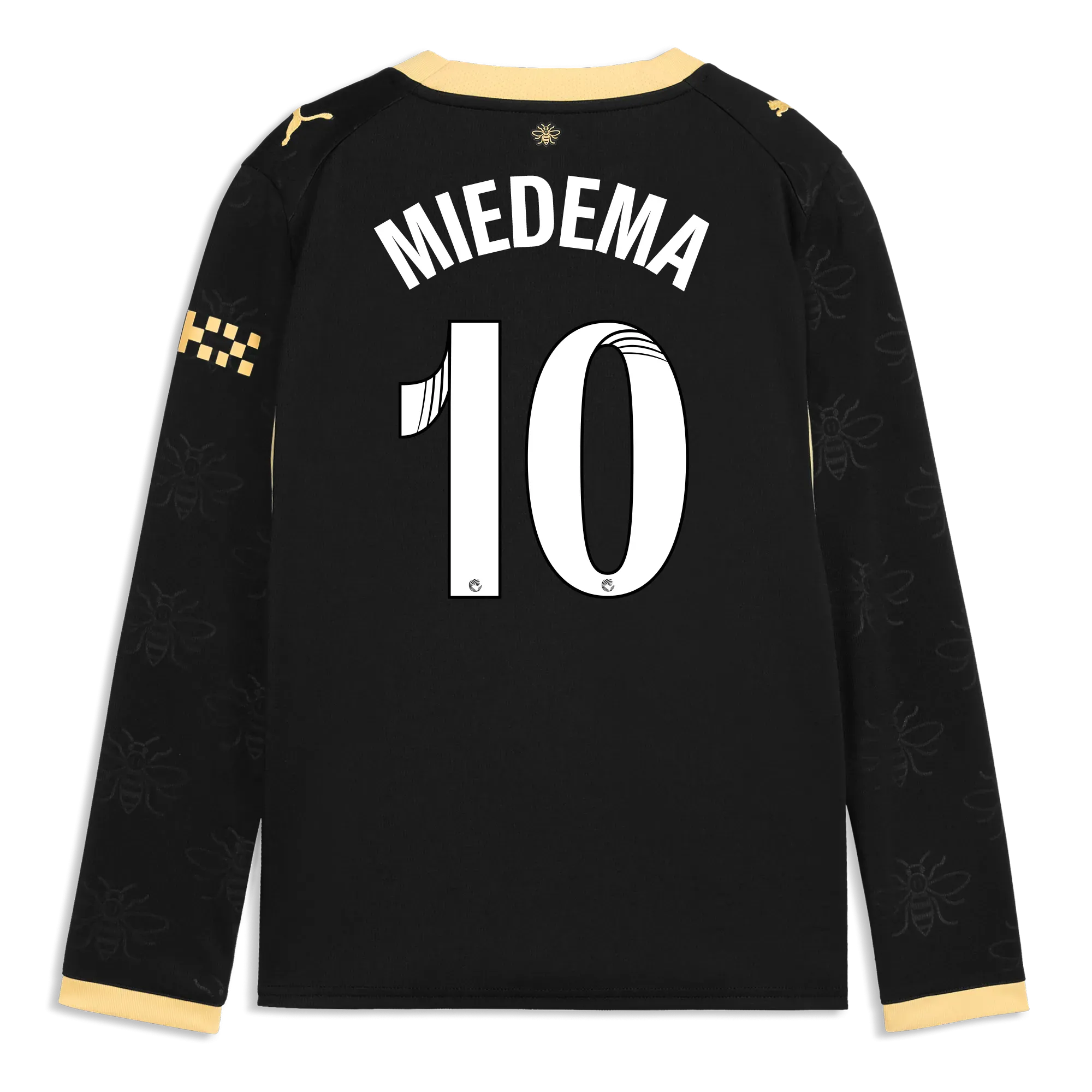 Kids’ Manchester City Away Jersey 2026/27 Long Sleeve With MIEDEMA 10 Printing | Manchester City Shop