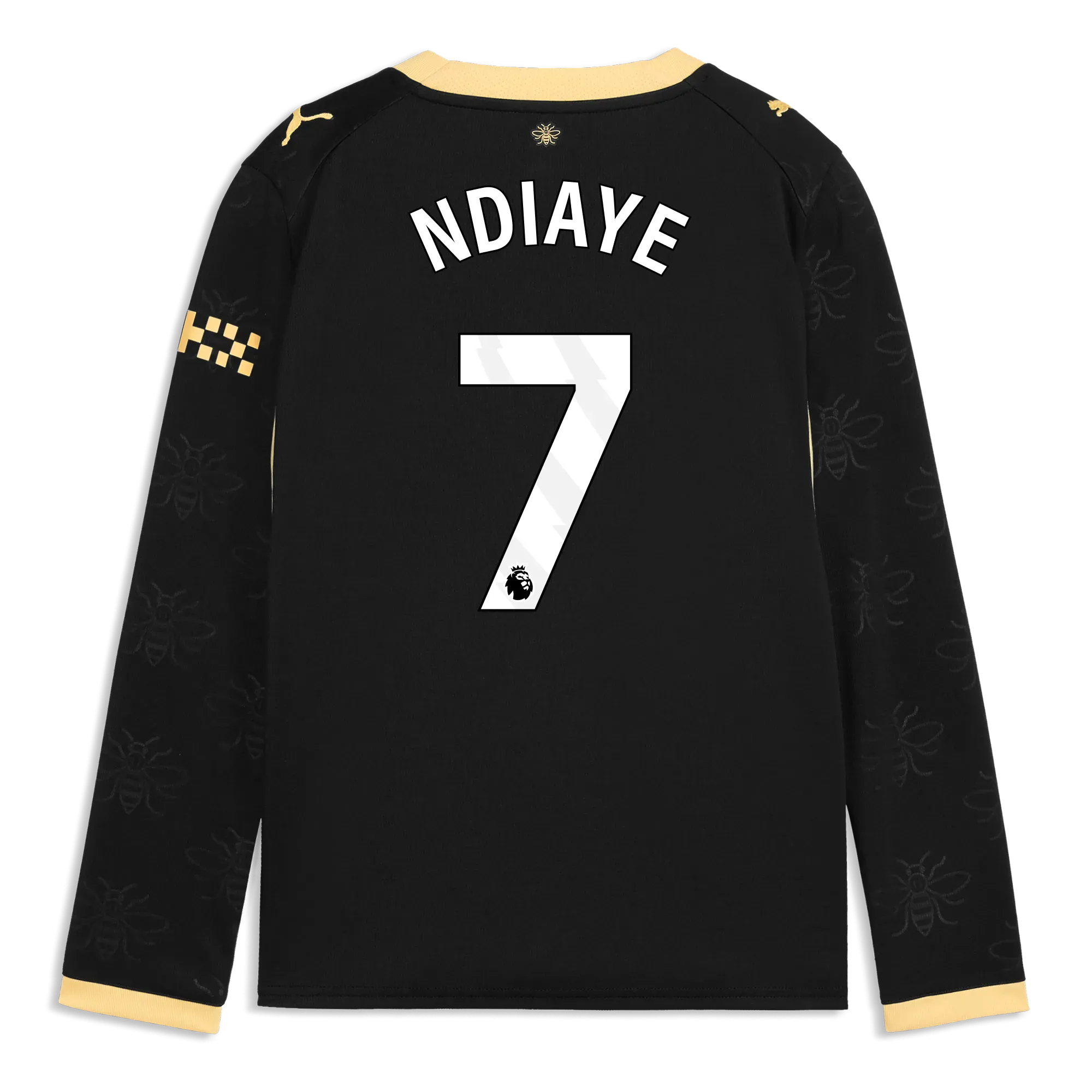 Kids’ Manchester City Away Jersey 2026/27 Long Sleeve With NDIAYE 7 Printing | Manchester City Shop