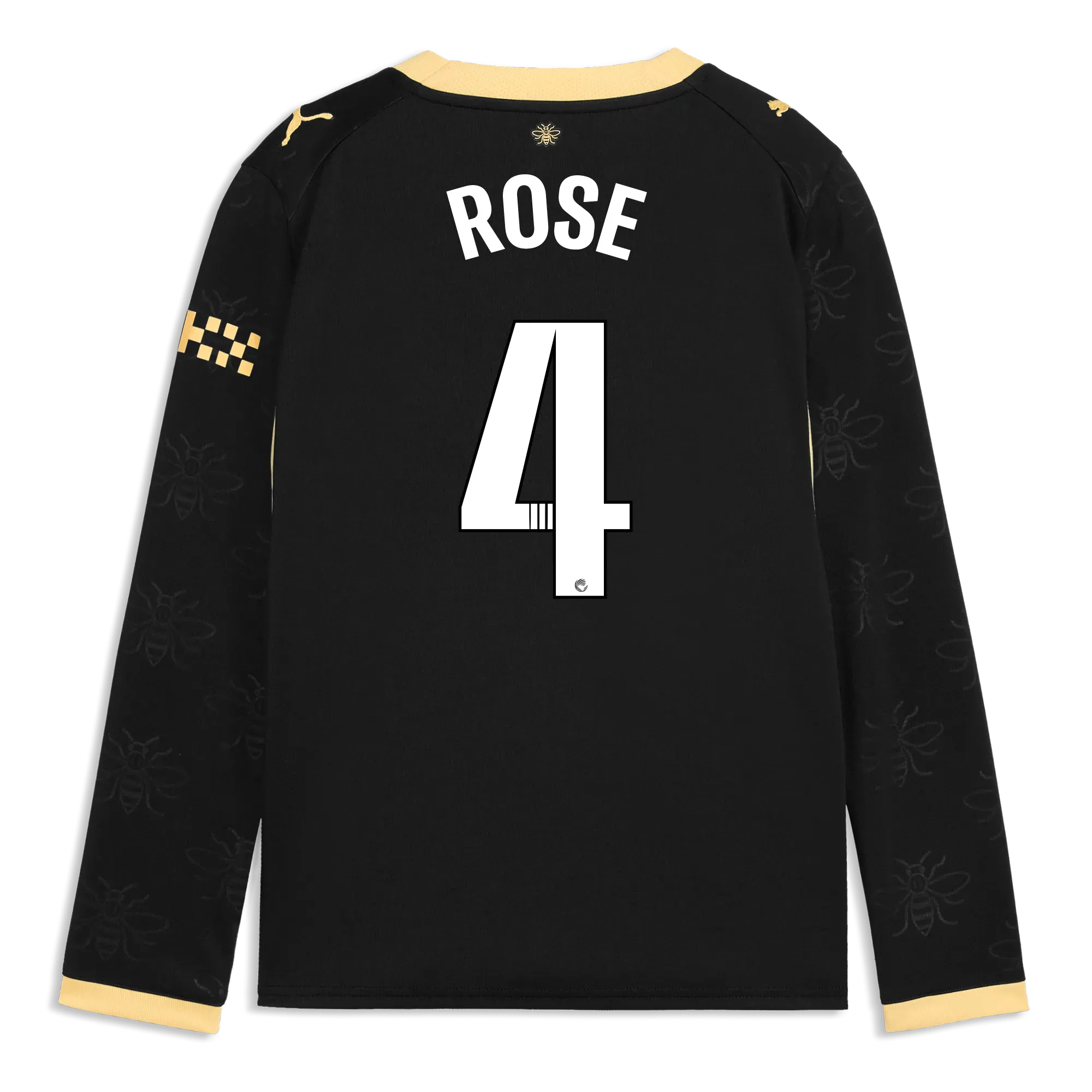 Kids’ Manchester City Away Jersey 2026/27 Long Sleeve With ROSE 4 Printing | Manchester City Shop