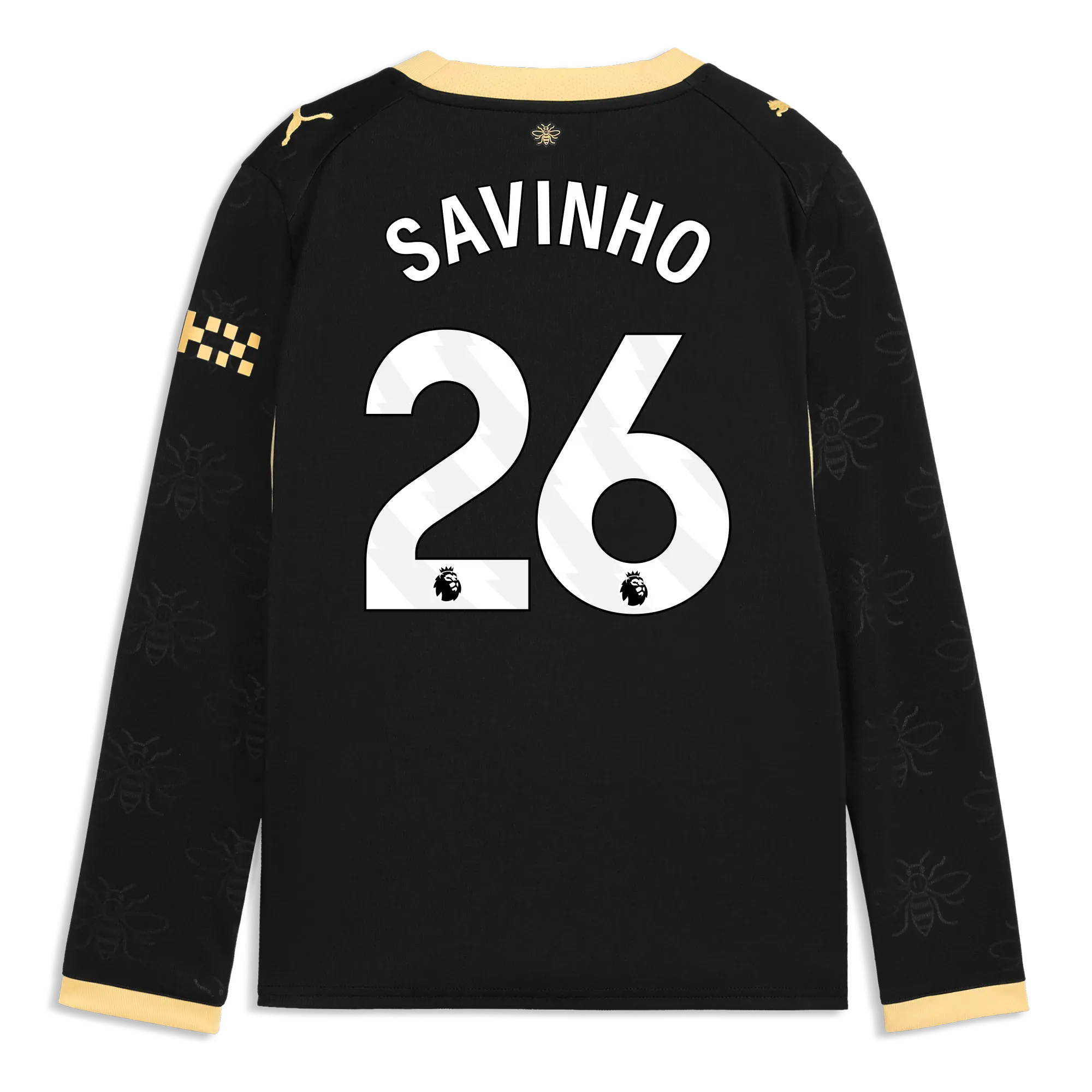 Kids’ Manchester City Away Jersey 2026/27 Long Sleeve With SAVINHO 26 Printing | Manchester City Shop