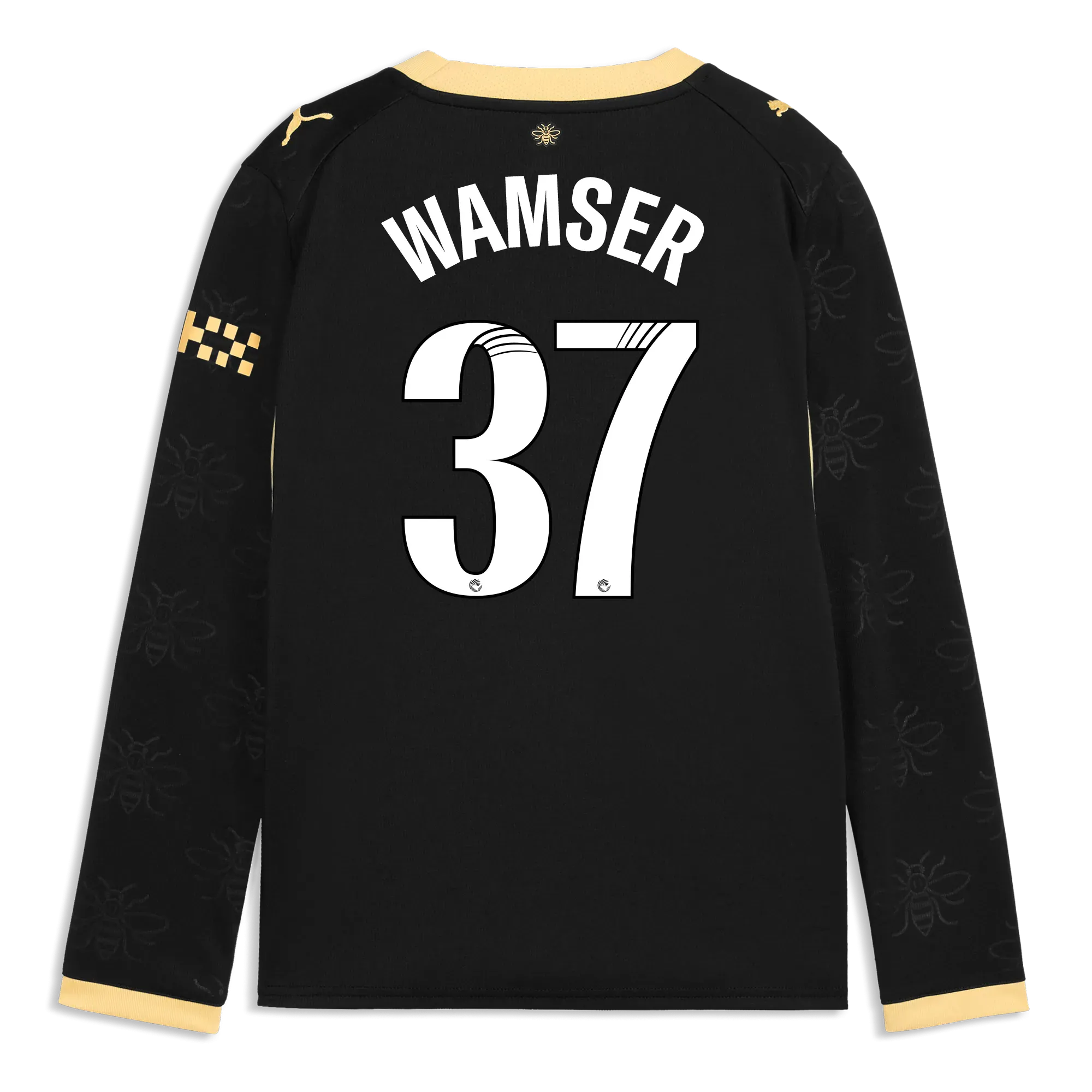 Kids’ Manchester City Away Jersey 2026/27 Long Sleeve With WAMSER 37 Printing | Manchester City Shop