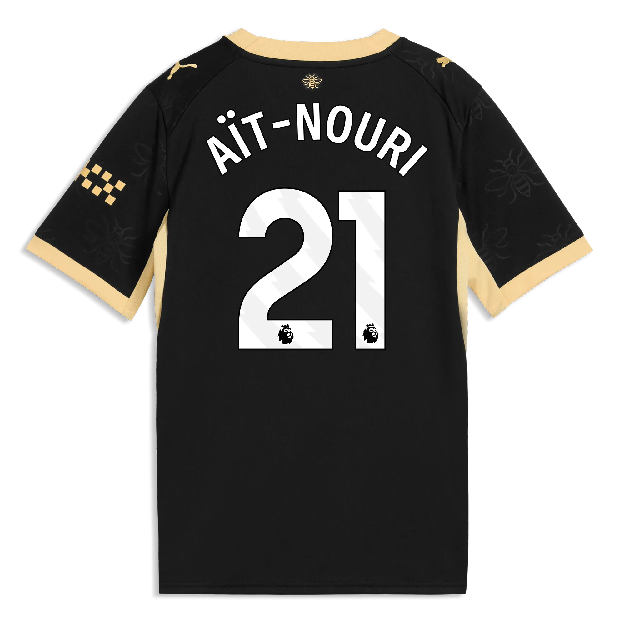 Kids’ Manchester City Away Jersey 2026/27 With AïT-NOURI 21 Printing | Manchester City Shop