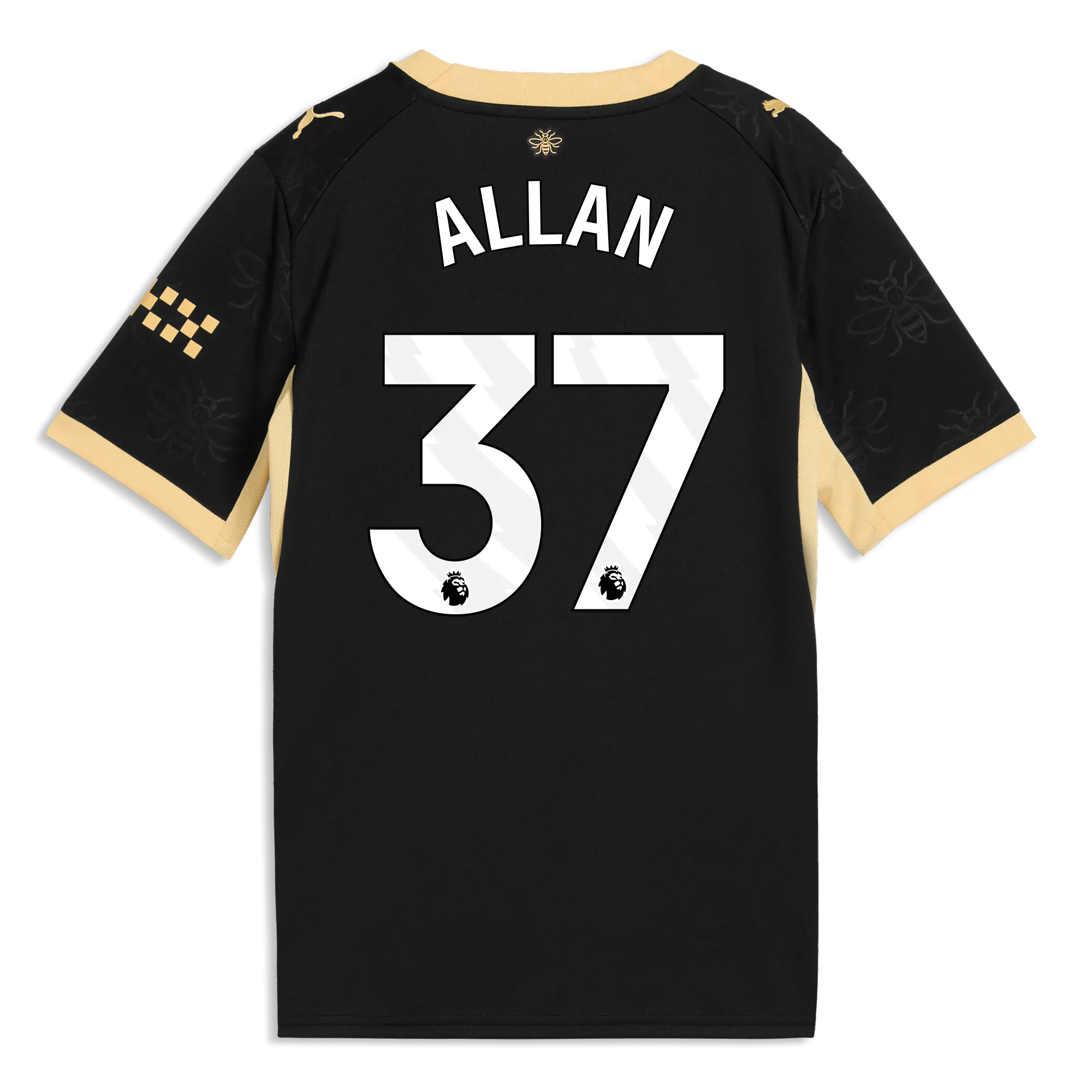 Kids’ Manchester City Away Jersey 2026/27 With ALLAN 37 Printing | Manchester City Shop