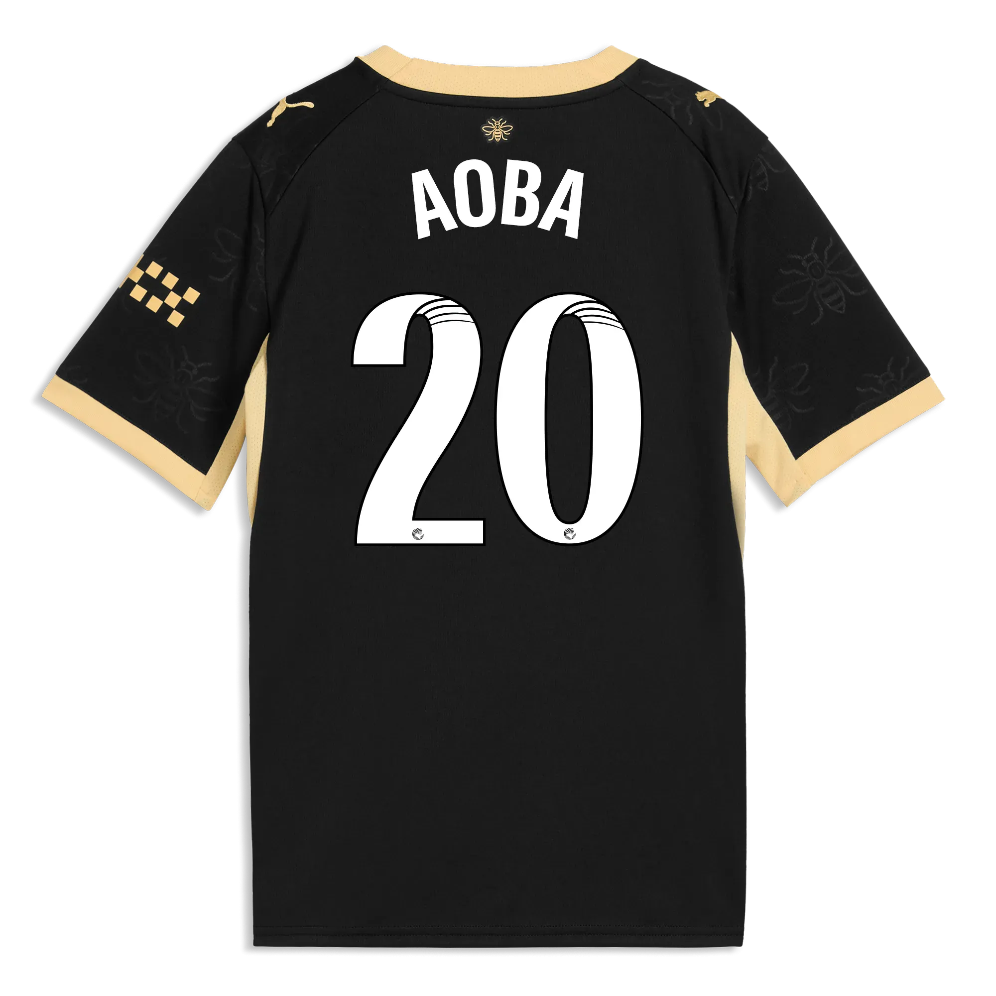Kids’ Manchester City Away Jersey 2026/27 With AOBA 20 Printing | Manchester City Shop