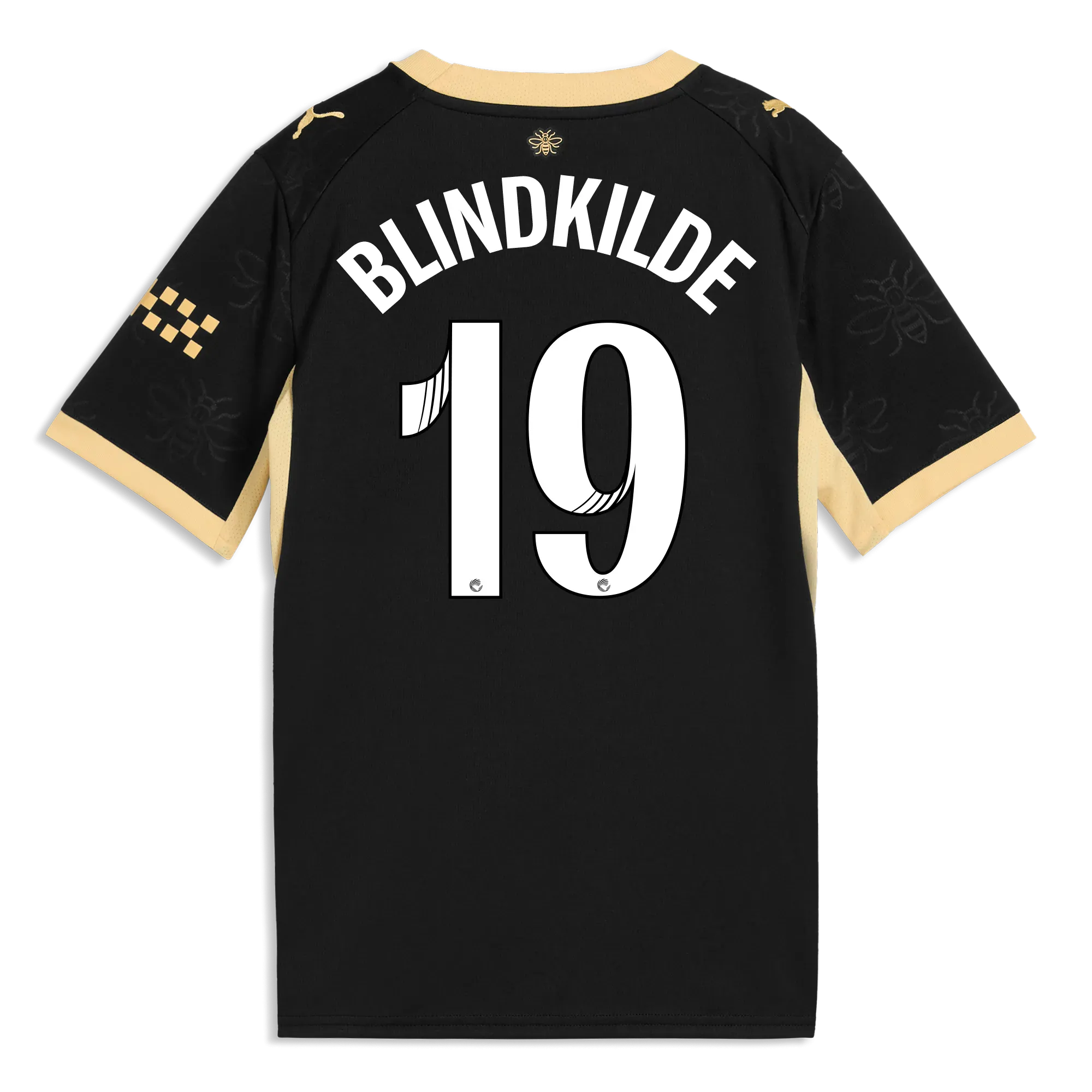 Kids’ Manchester City Away Jersey 2026/27 With BLINDKILDE 19 Printing | Manchester City Shop