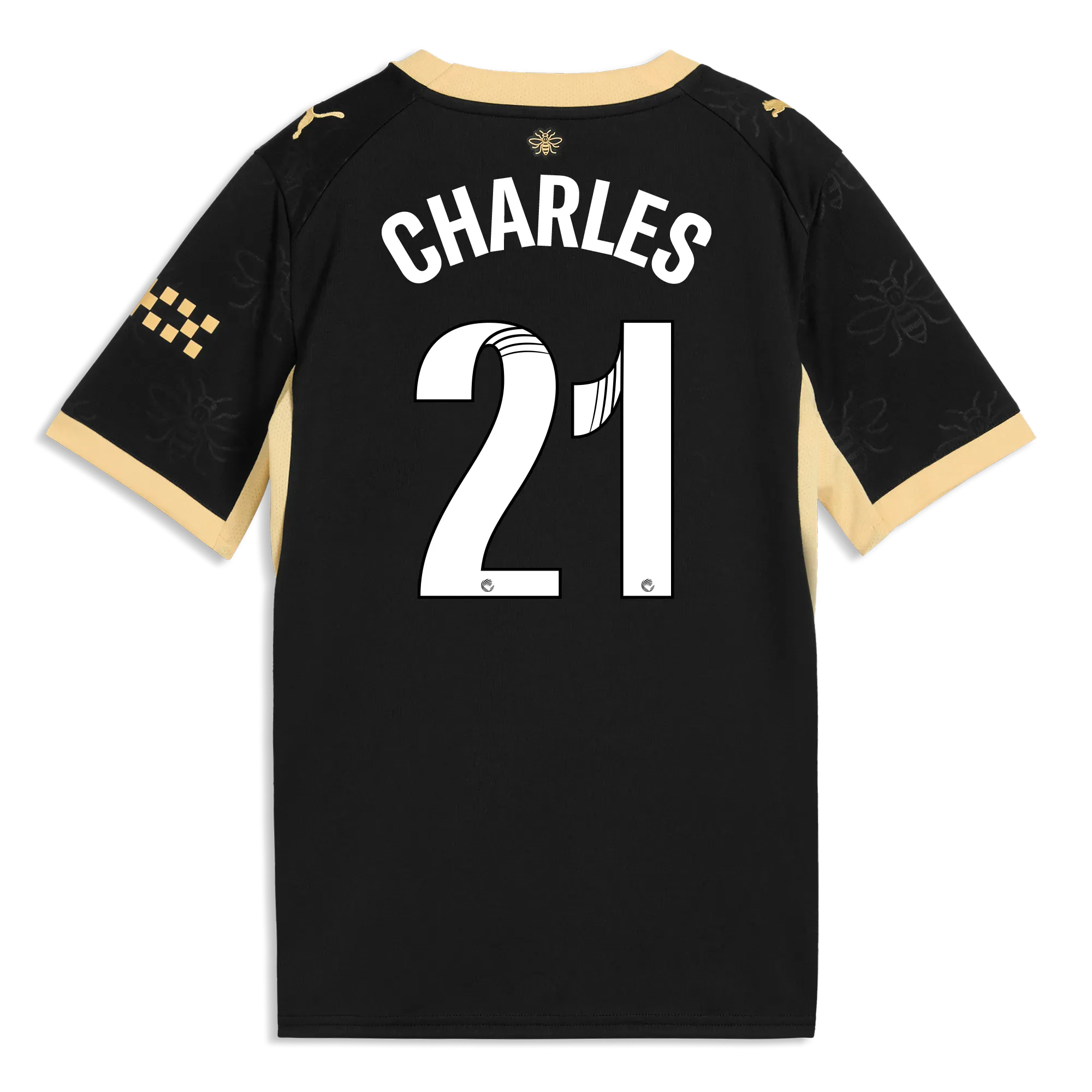 Kids’ Manchester City Away Jersey 2026/27 With CHARLES 21 Printing | Manchester City Shop