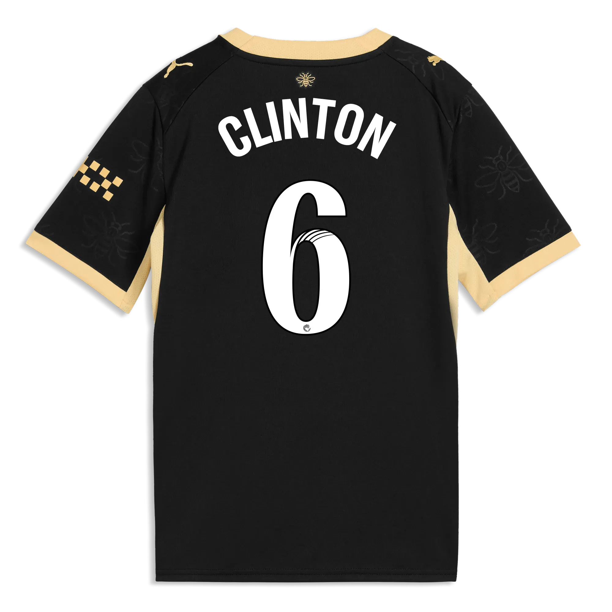 Kids’ Manchester City Away Jersey 2026/27 With CLINTON 6  Printing | Manchester City Shop