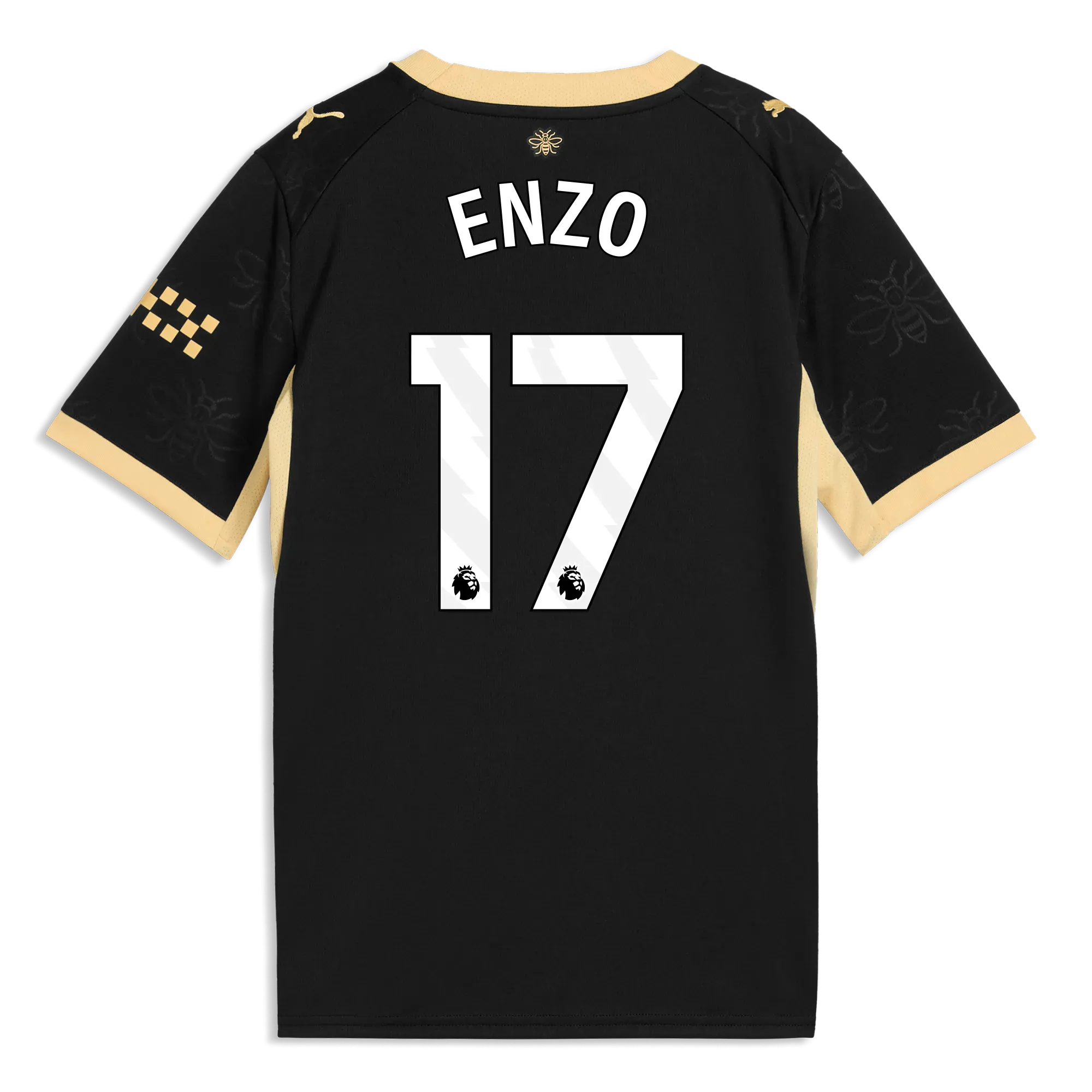 Kids’ Manchester City Away Jersey 2026/27 With ENZO 17 Printing | Manchester City Shop