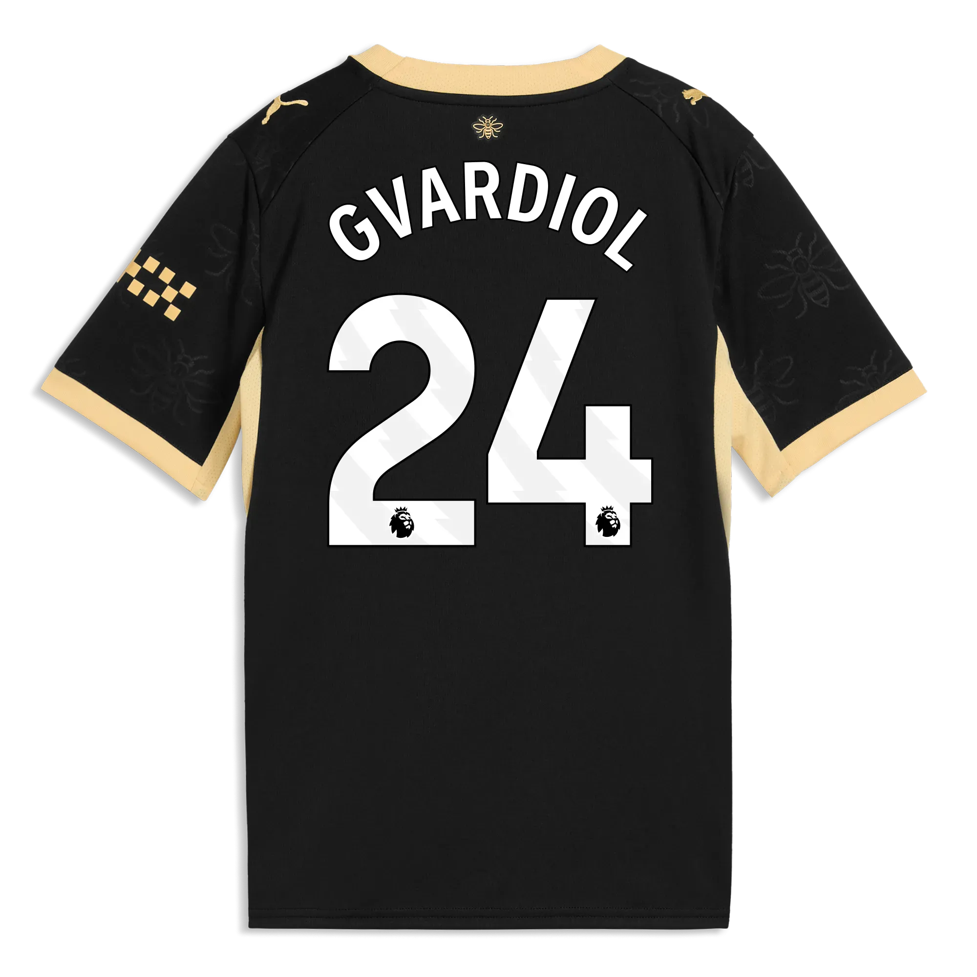 Kids’ Manchester City Away Jersey 2026/27 With GVARDIOL 24 Printing | Manchester City Shop