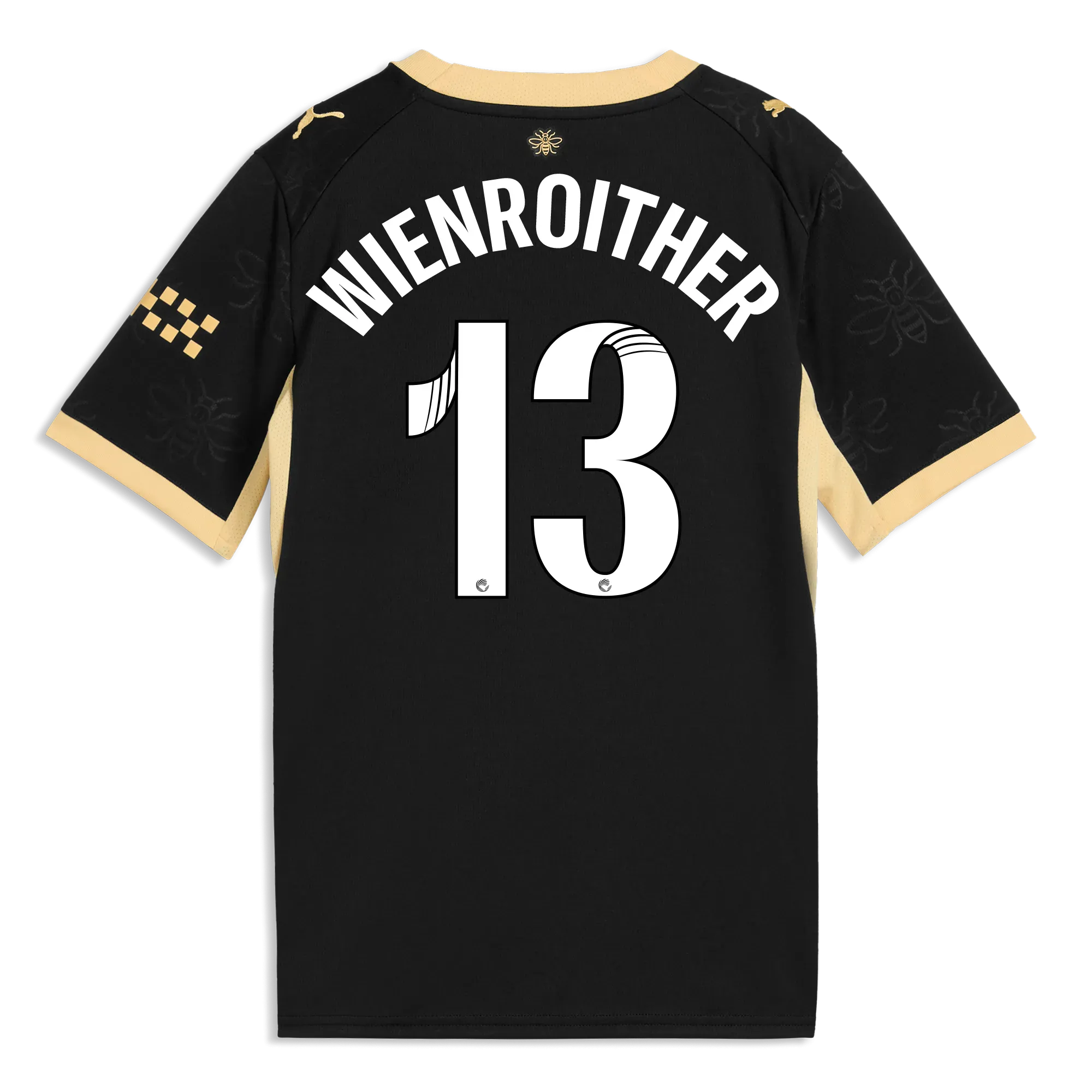 Kids’ Manchester City Away Jersey 2026/27 With WIENROITHER 13 Printing | Manchester City Shop