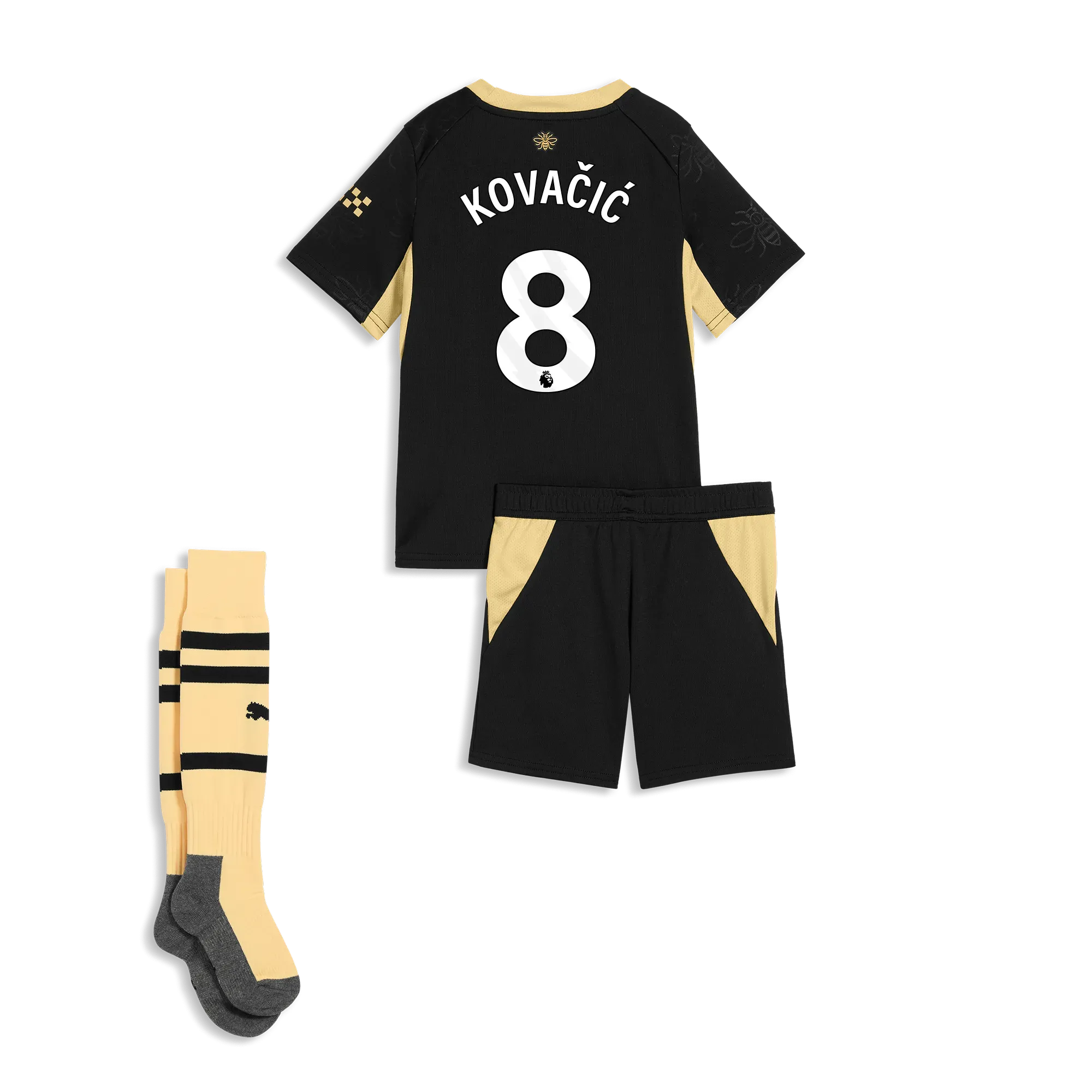 Kids’ Manchester City Away MINI KIT 2026/27 With KOVAČIĆ 8 Printing | Manchester City Shop
