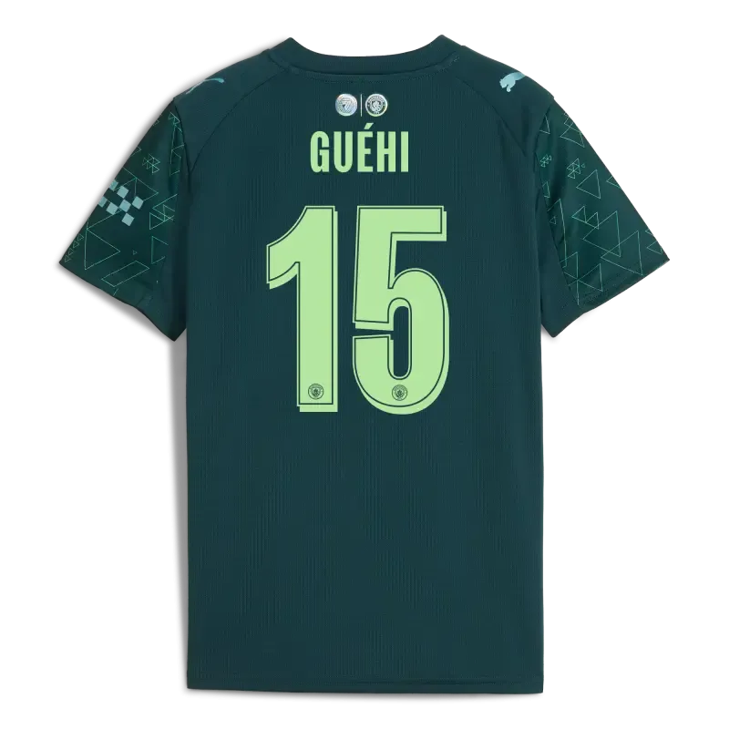 Kids' Manchester City EA SPORTS FC Jersey 2025/26 With GUéHI 15 Printing