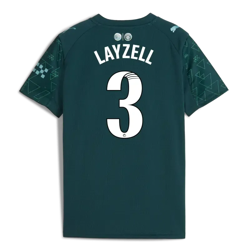 Kids' Manchester City EA SPORTS FC Jersey 2025/26 With LAYZELL 3 Printing