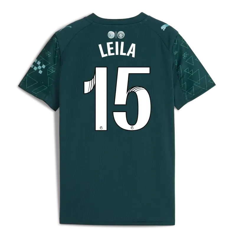 Kids' Manchester City EA SPORTS FC Jersey 2025/26 With LEILA 15 Printing