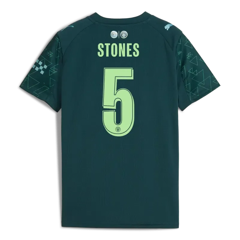 Kids' Manchester City EA SPORTS FC Jersey 2025/26 With STONES 5 Printing