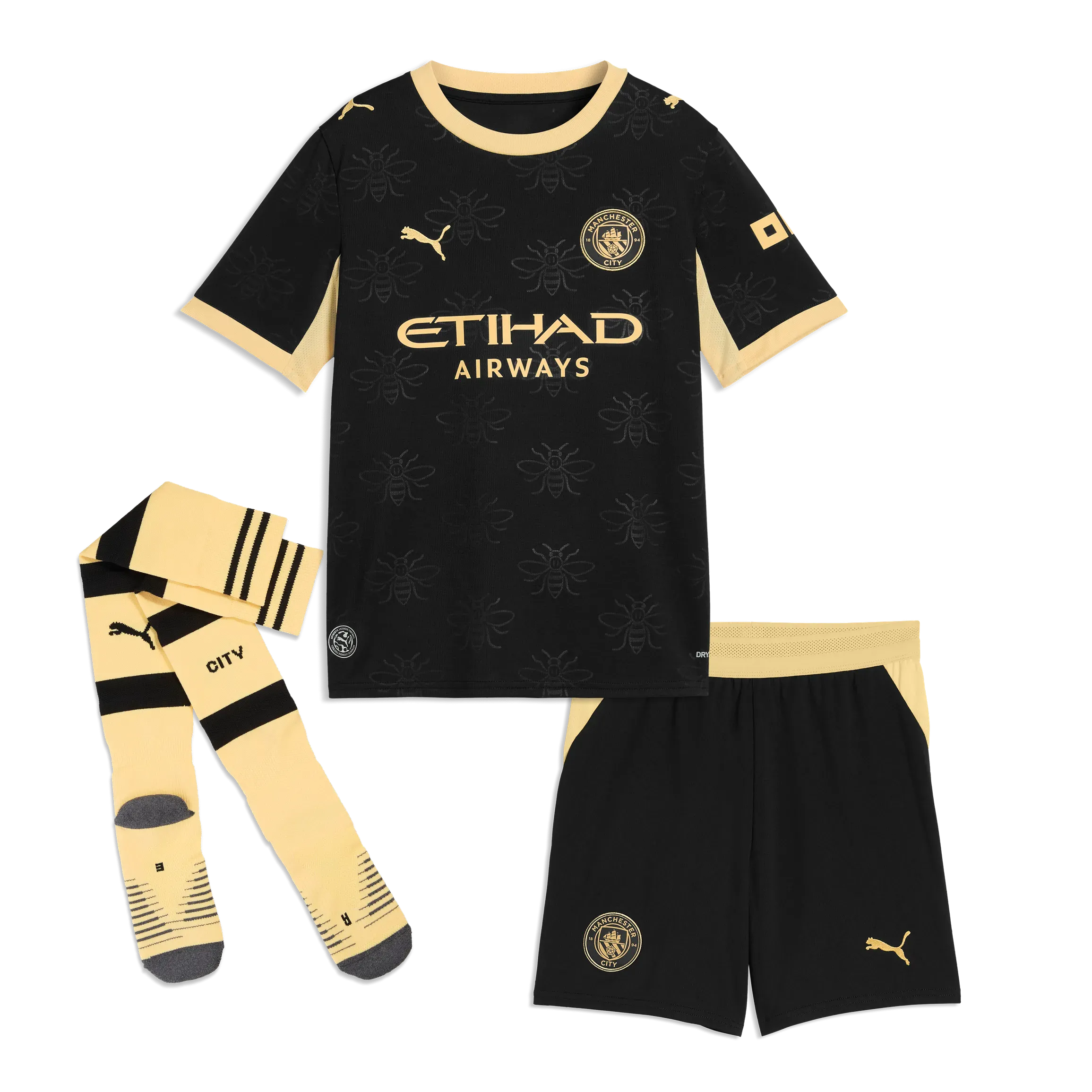 Kids’ Manchester City Full Away Kit 26/27 | Manchester City Shop