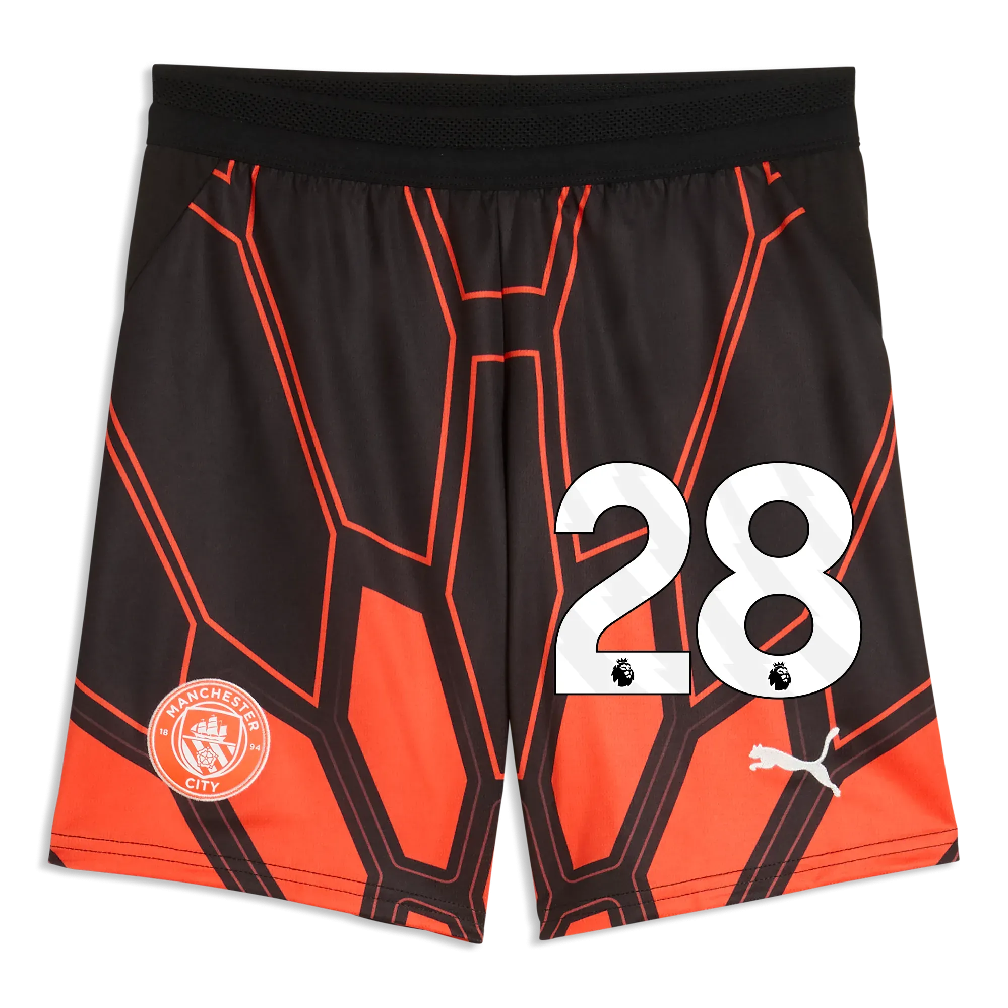 Kids’ Manchester City Goalkeeper Shorts 2026/27 With 28 | Manchester City Shop
