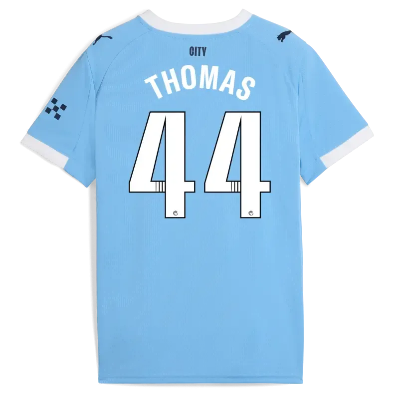 Kids' Manchester City Home Jersey 2025/26 With THOMAS 44 Printing