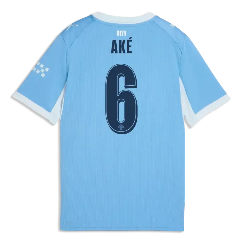 Kids' Manchester City Home Jersey 2026/27 With AKé 6 Printing