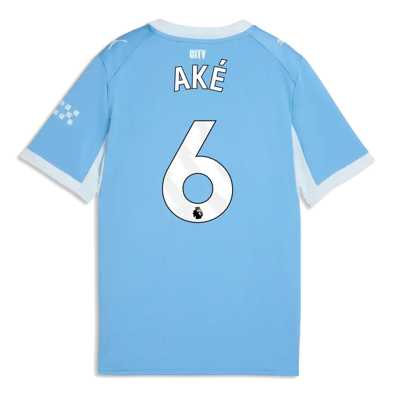 Kids' Manchester City Home Jersey 2026/27 With AKé 6 Printing