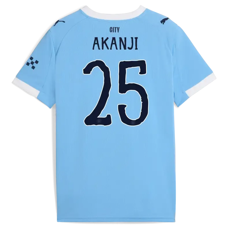 Kids' Manchester City KidSuper Home Jersey 2025/26 With AKANJI 25 Printing