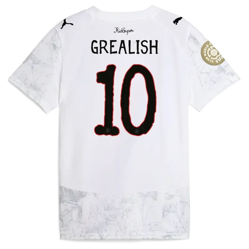 Kids' Manchester City KidSuper Jersey 2025/26 Club World Cup With GREALISH 10 printing