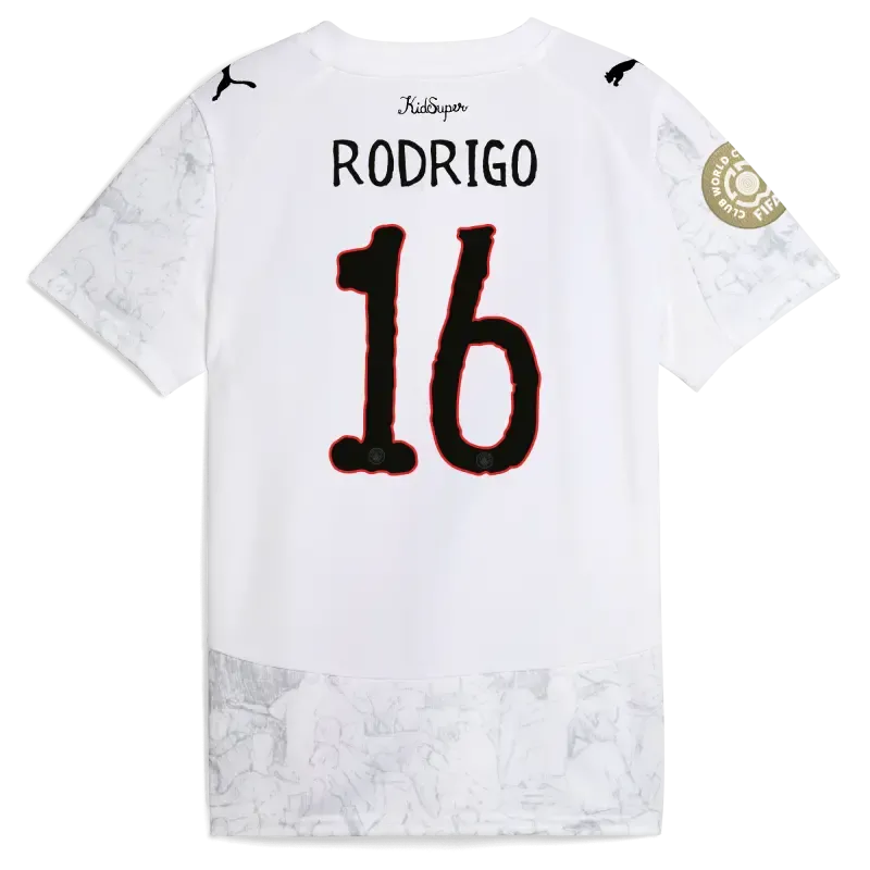 Kids' Manchester City KidSuper Jersey 2025/26 Club World Cup With RODRIGO 16 printing