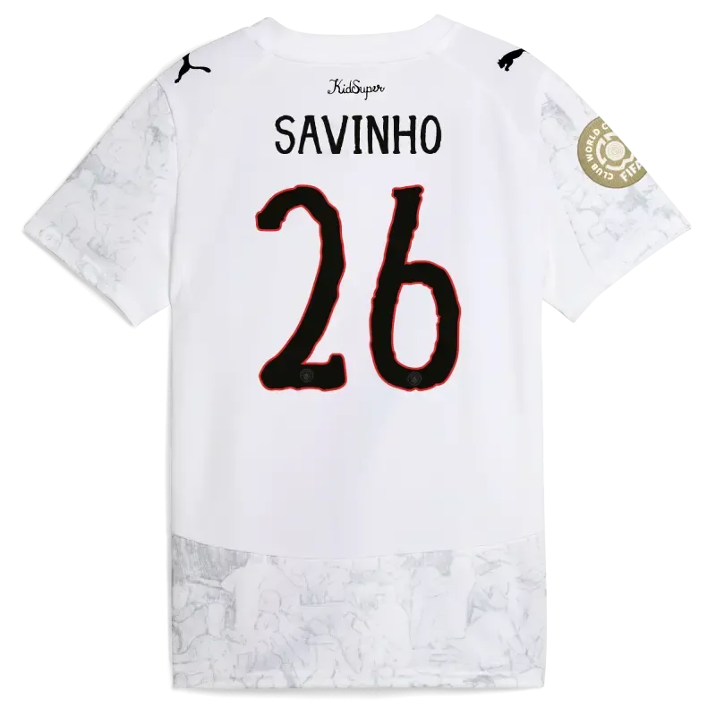 Kids' Manchester City KidSuper Jersey 2025/26 Club World Cup With SAVINHO 26 printing
