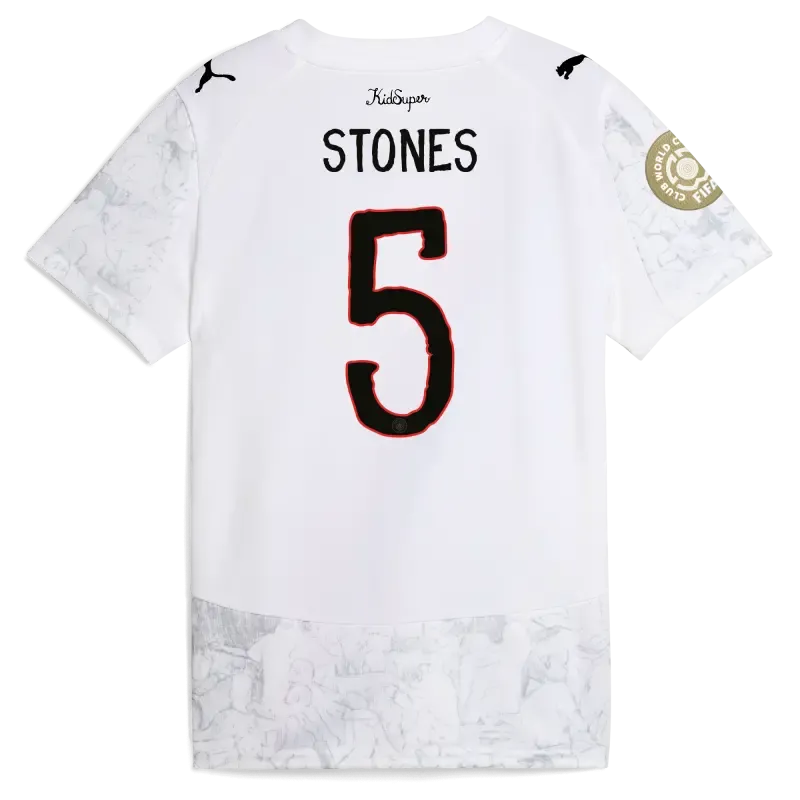 Kids' Manchester City KidSuper Jersey 2025/26 Club World Cup With STONES 5 printing