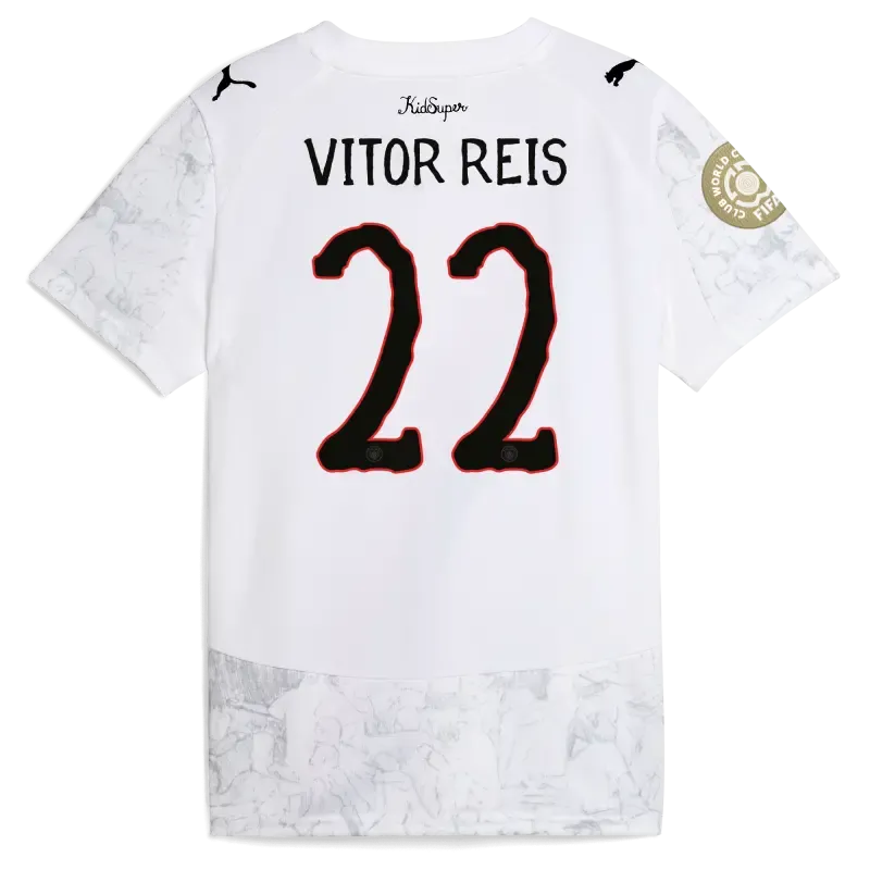Kids' Manchester City KidSuper Jersey 2025/26 Club World Cup With VITOR REIS 22 printing