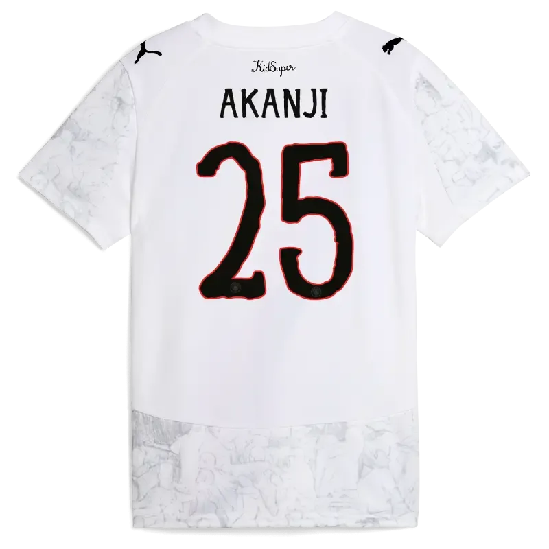 Kids' Manchester City KidSuper Jersey 2025/26 With AKANJI 25 printing