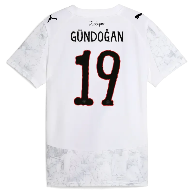 Kids' Manchester City KidSuper Jersey 2025/26 With GÜNDOĞAN 19 printing