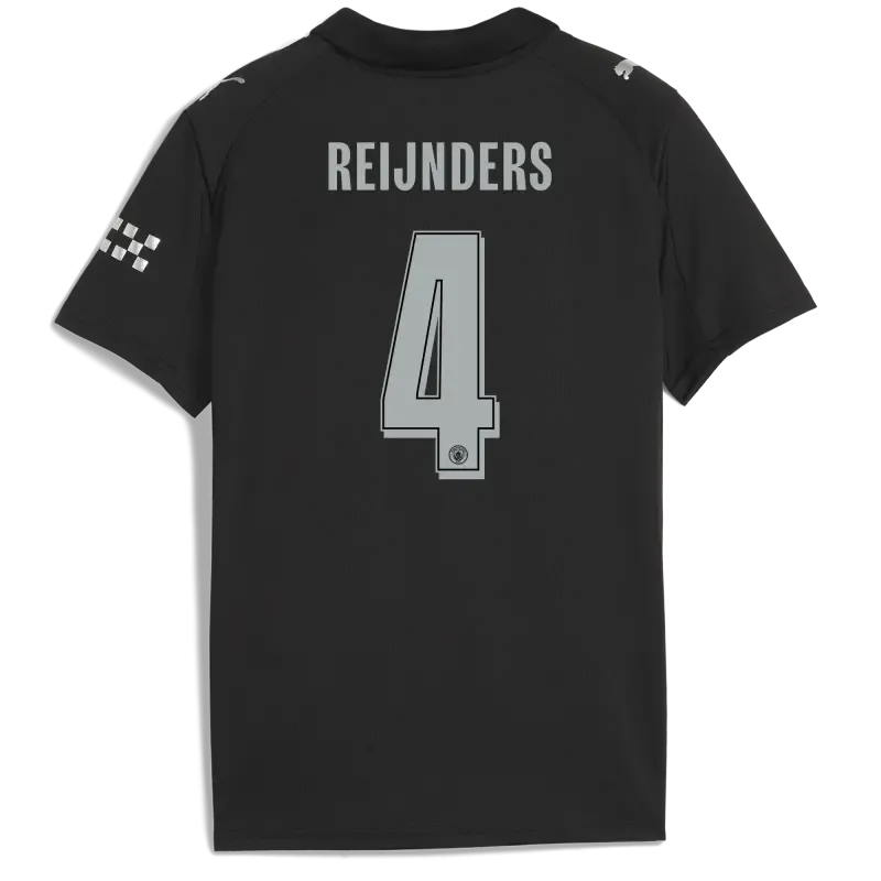 Kids' Manchester City Man City Away Jersey 2025/26 With REIJNDERS 4 Printing