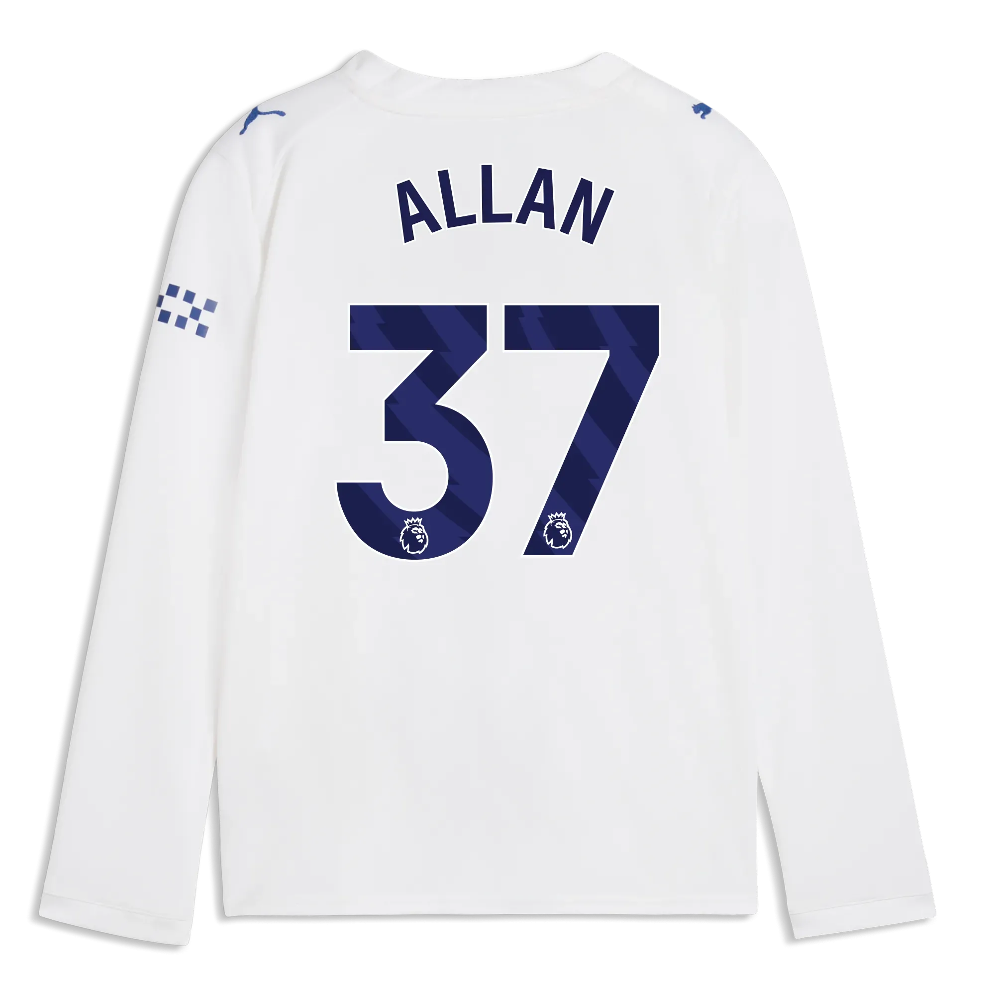Kids’ Manchester City Third Jersey 2026/27 Long Sleeve With ALLAN 37 Printing | Manchester City Shop