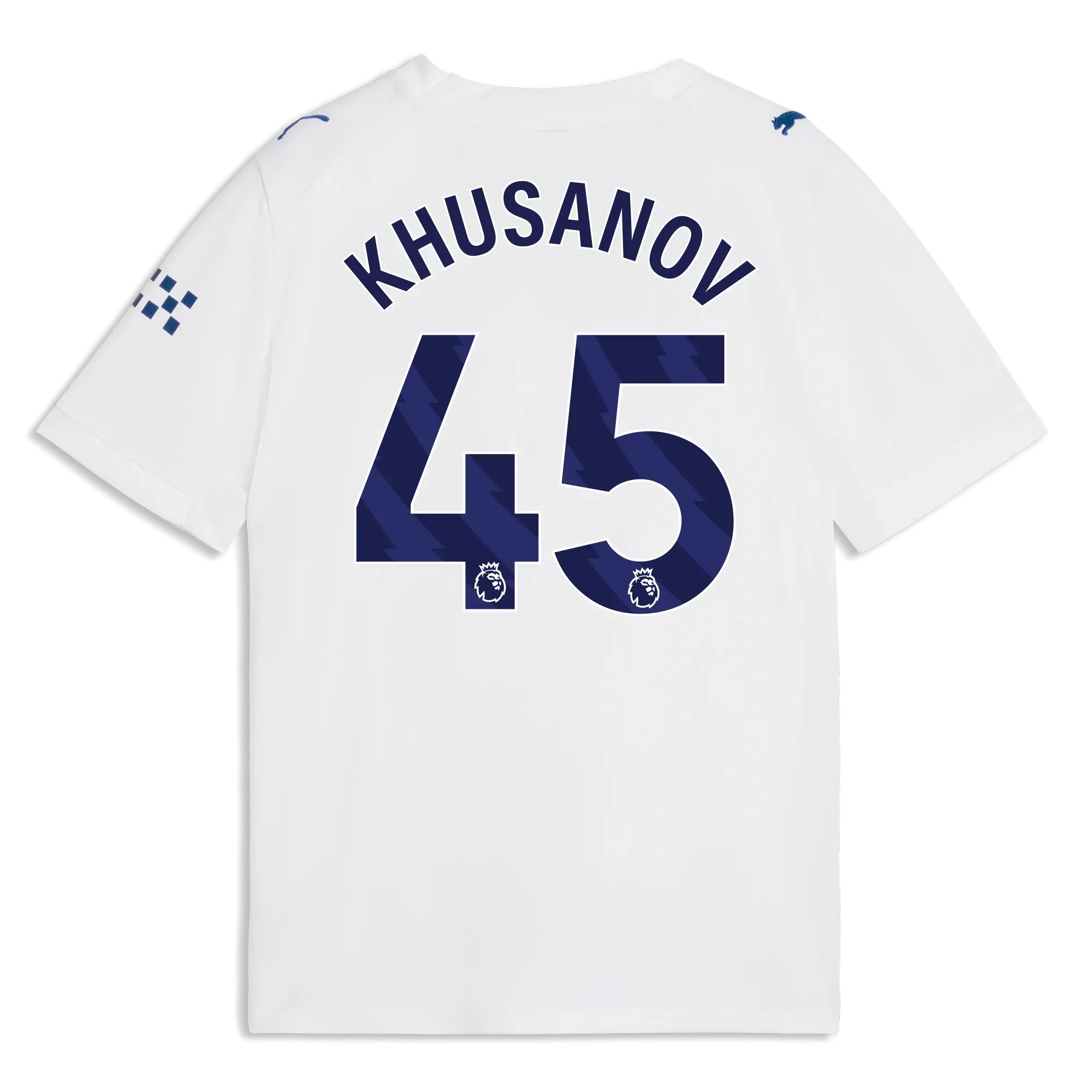 Kids’ Manchester City Third Jersey 2026/27 With KHUSANOV 45 Printing | Manchester City Shop