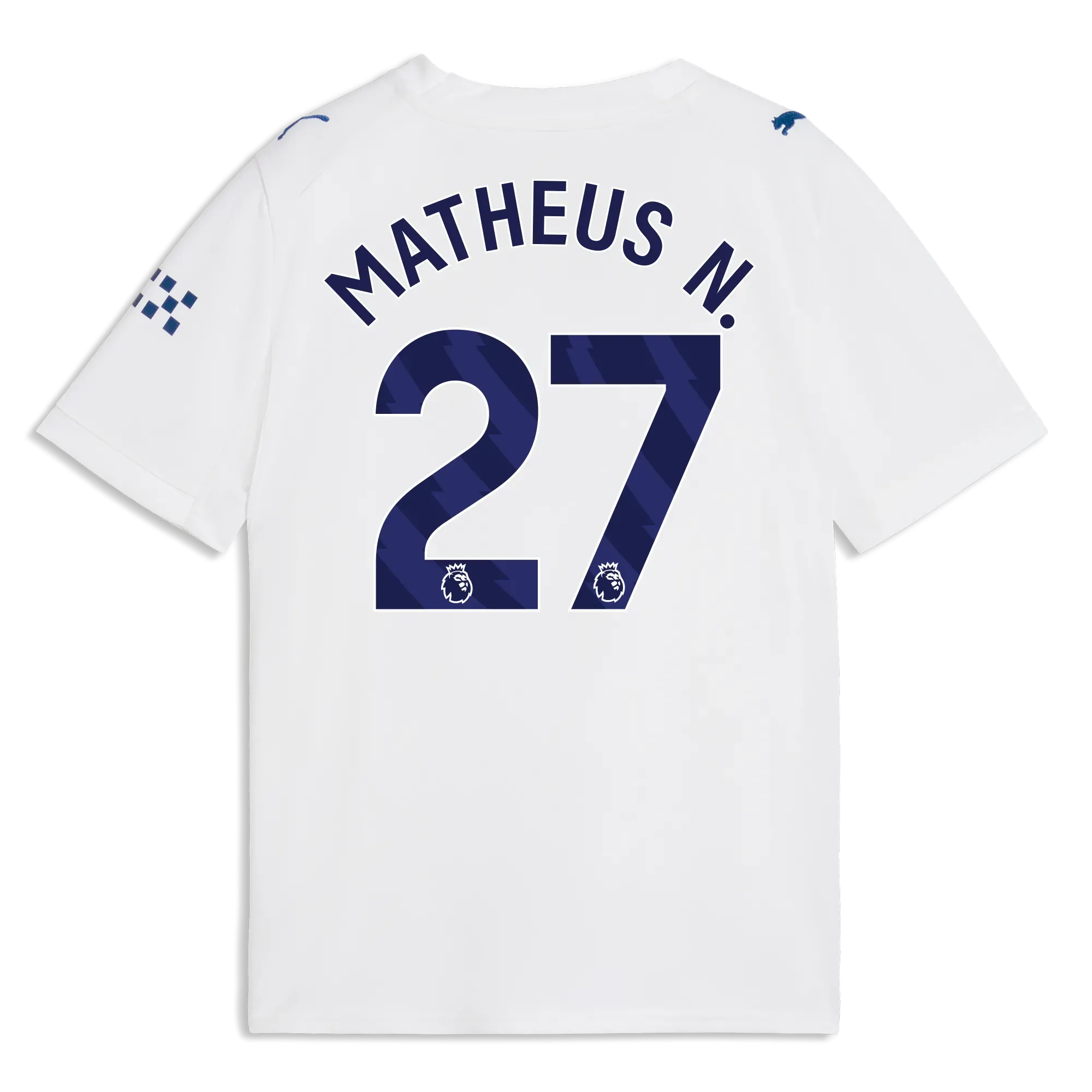 Kids’ Manchester City Third Jersey 2026/27 With MATHEUS N. 27 Printing | Manchester City Shop