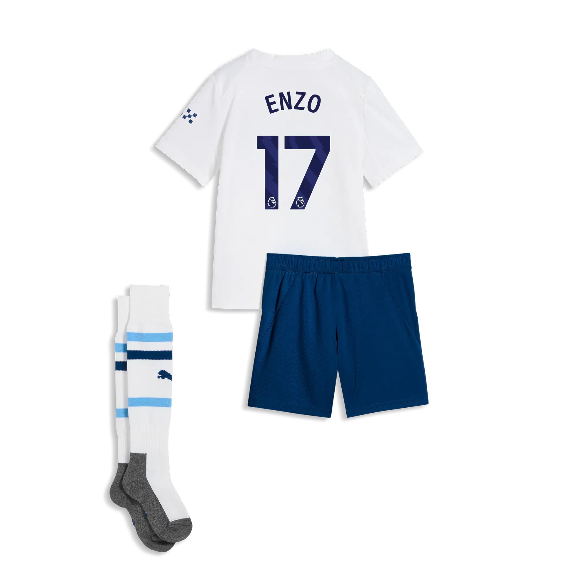 Kids’ Manchester City Third MINI KIT 2026/27 With ENZO 17 Printing | Manchester City Shop